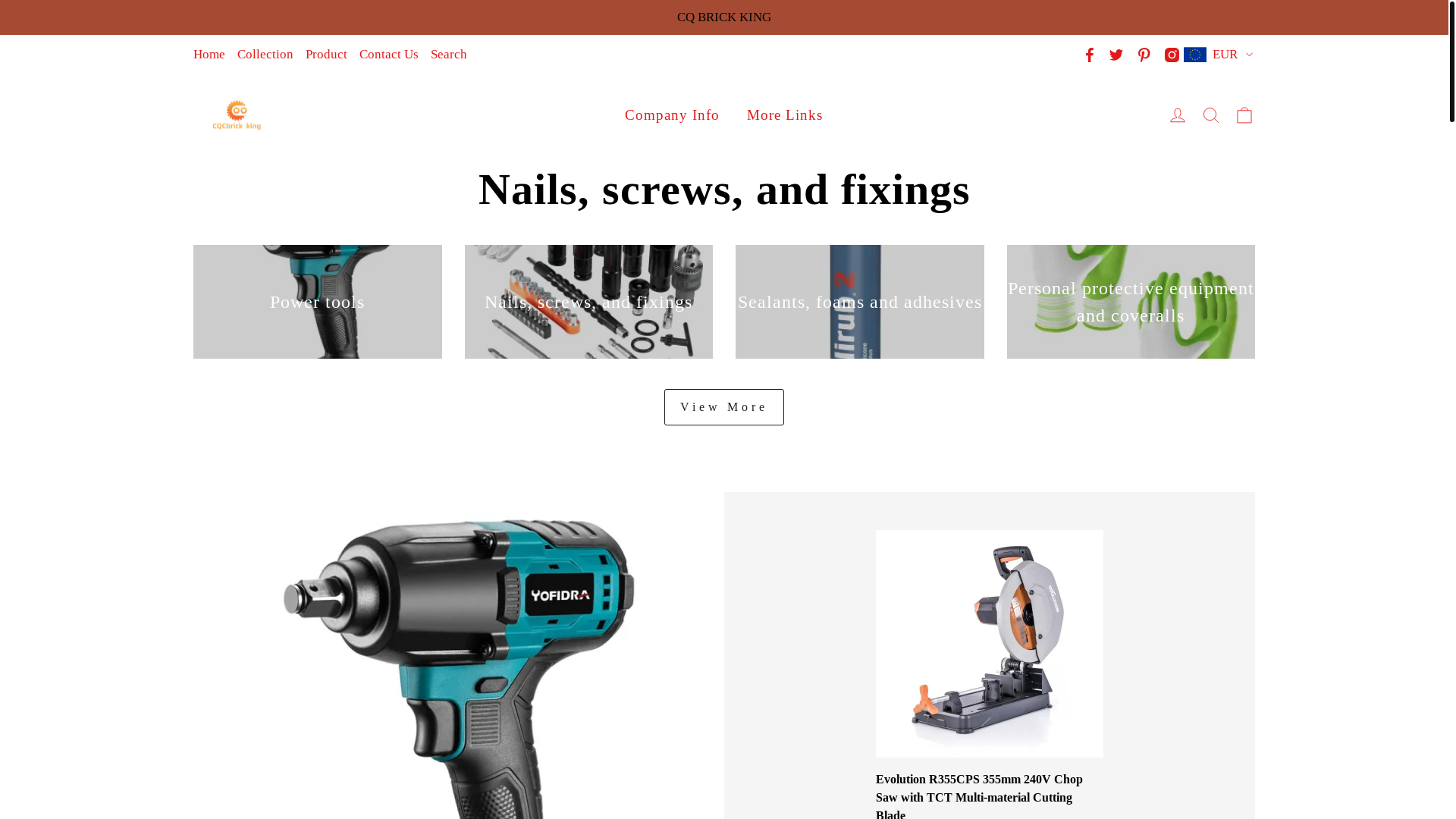 website screenshot of https://cqcbrickking.com/