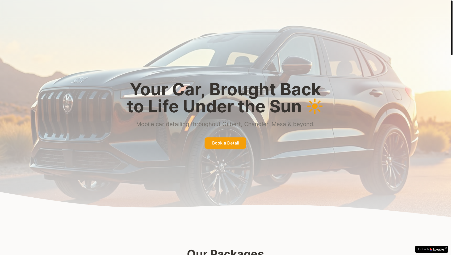 website screenshot of https://suncrestdetailingaz.site/