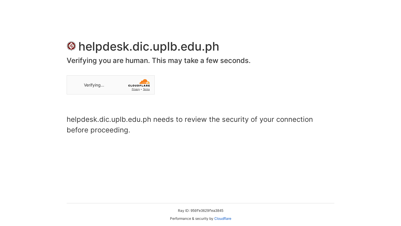 website screenshot of https://helpdesk.dic.uplb.edu.ph/