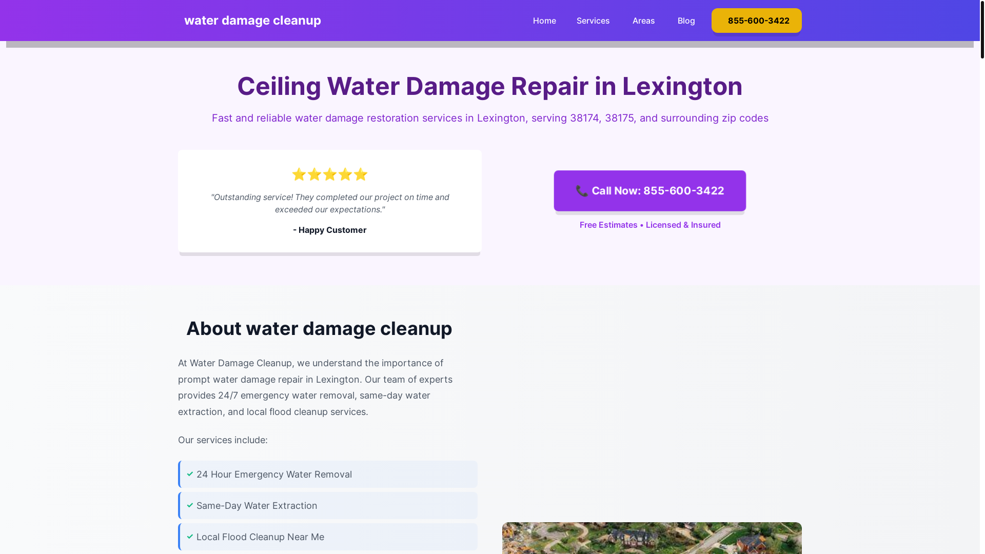 website screenshot of https://ceiling-water-damage-repair-lexington.pages.dev/
