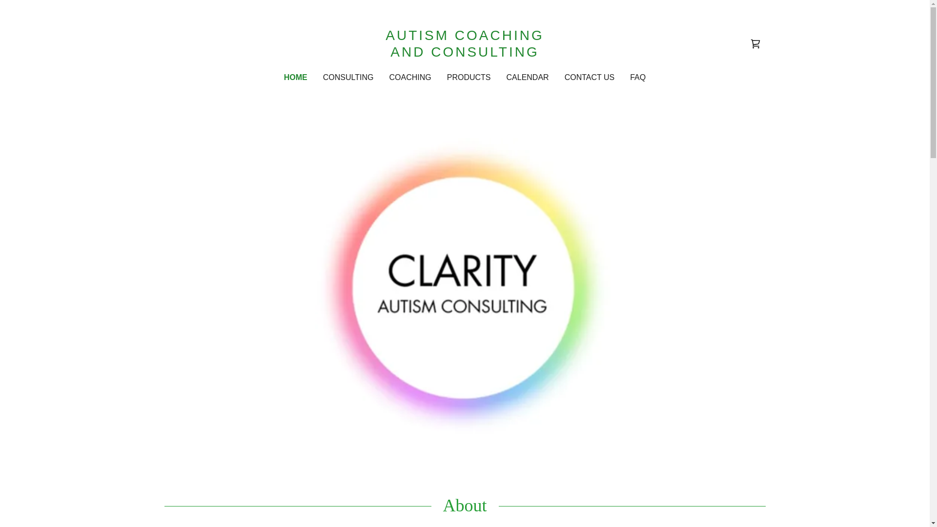 website screenshot of https://clarityautismconsulting.com/