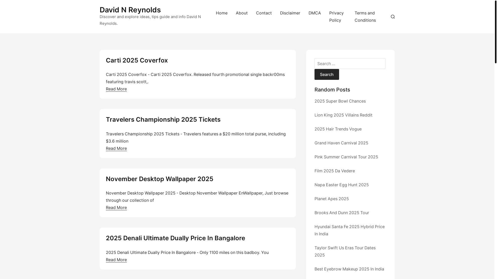 website screenshot of https://davidnreynoldsa.pages.dev/