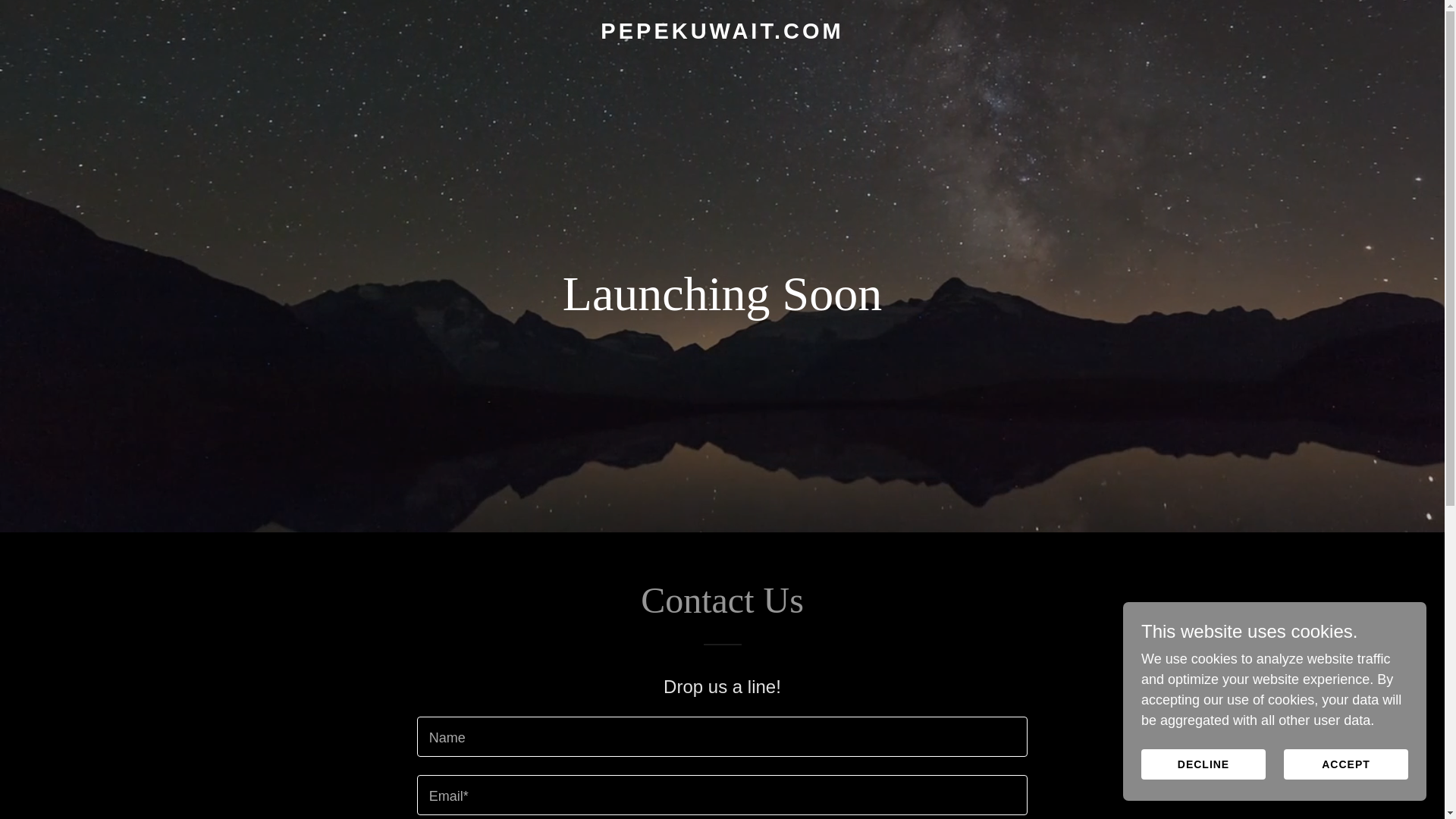 website screenshot of https://pepekuwait.com/