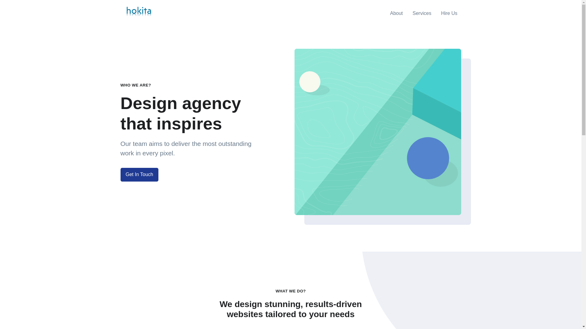 website screenshot of https://hokitalanding.pages.dev/