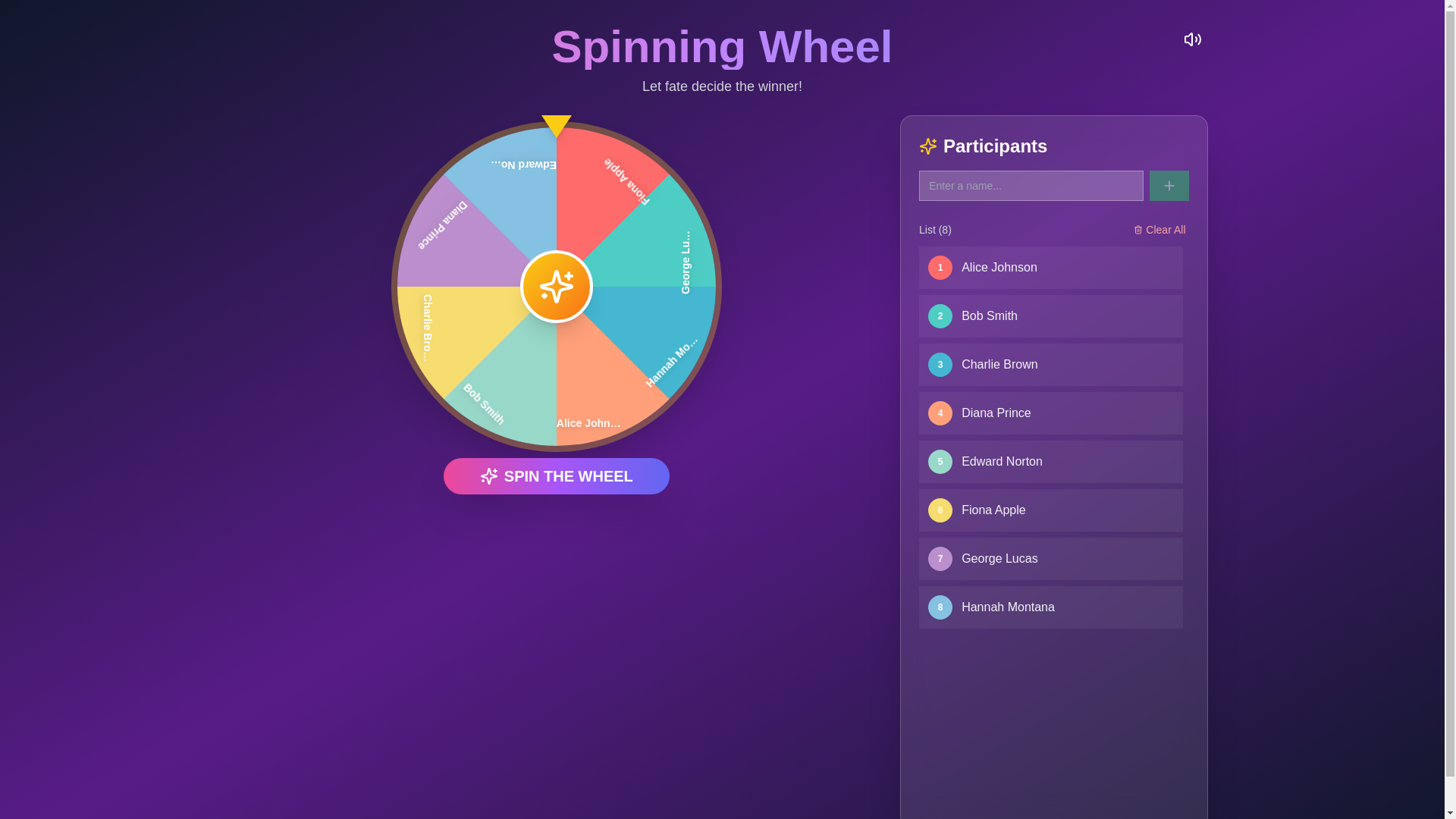 website screenshot of https://namewinner.online/