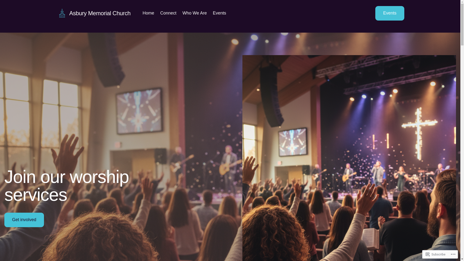 website screenshot of https://asburymemorialchurch.org/