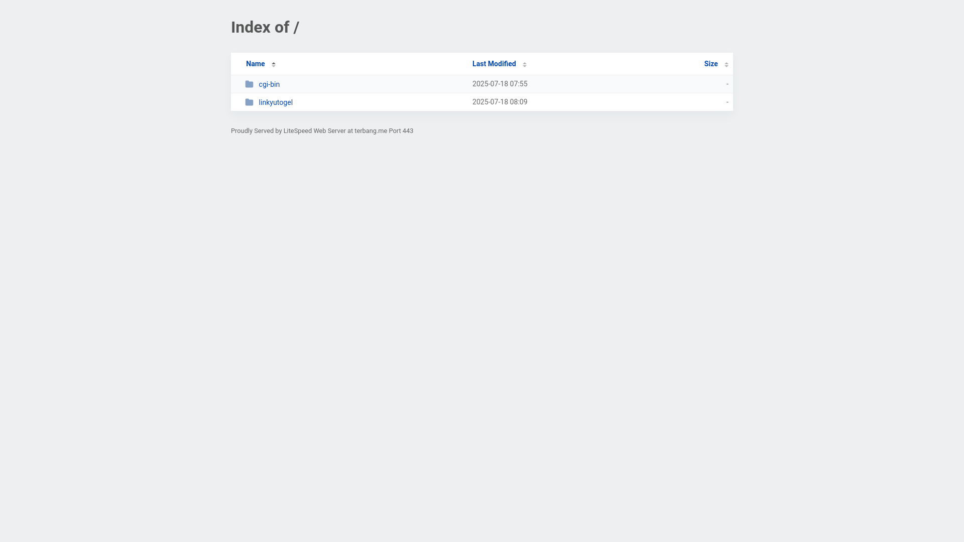 website screenshot of https://terbang.me/