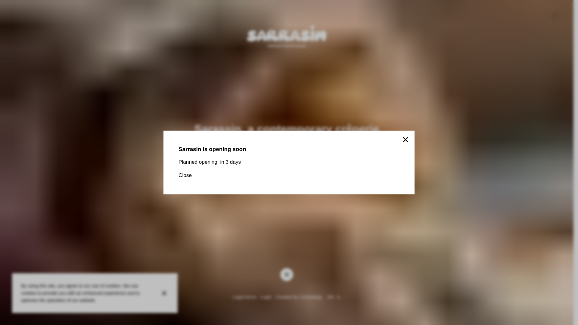 website screenshot of https://sarrasin.be/