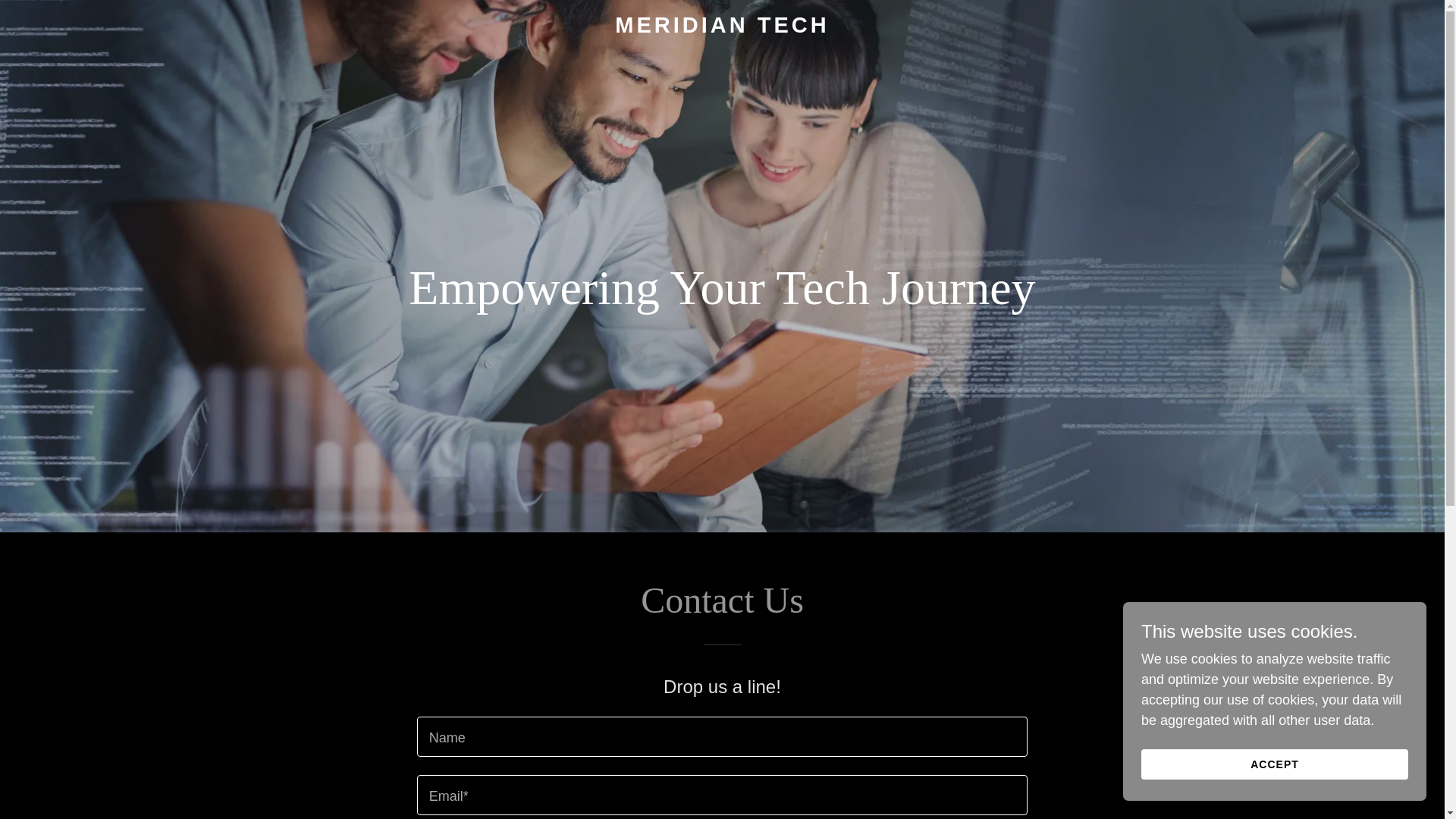 website screenshot of https://meridiantech.org