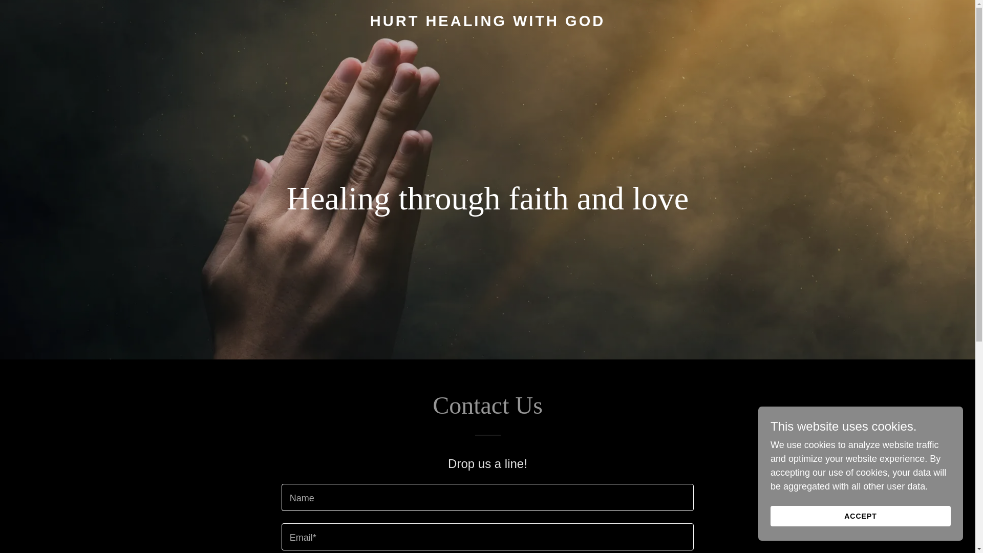 website screenshot of https://hurthealingwithgod.blog/