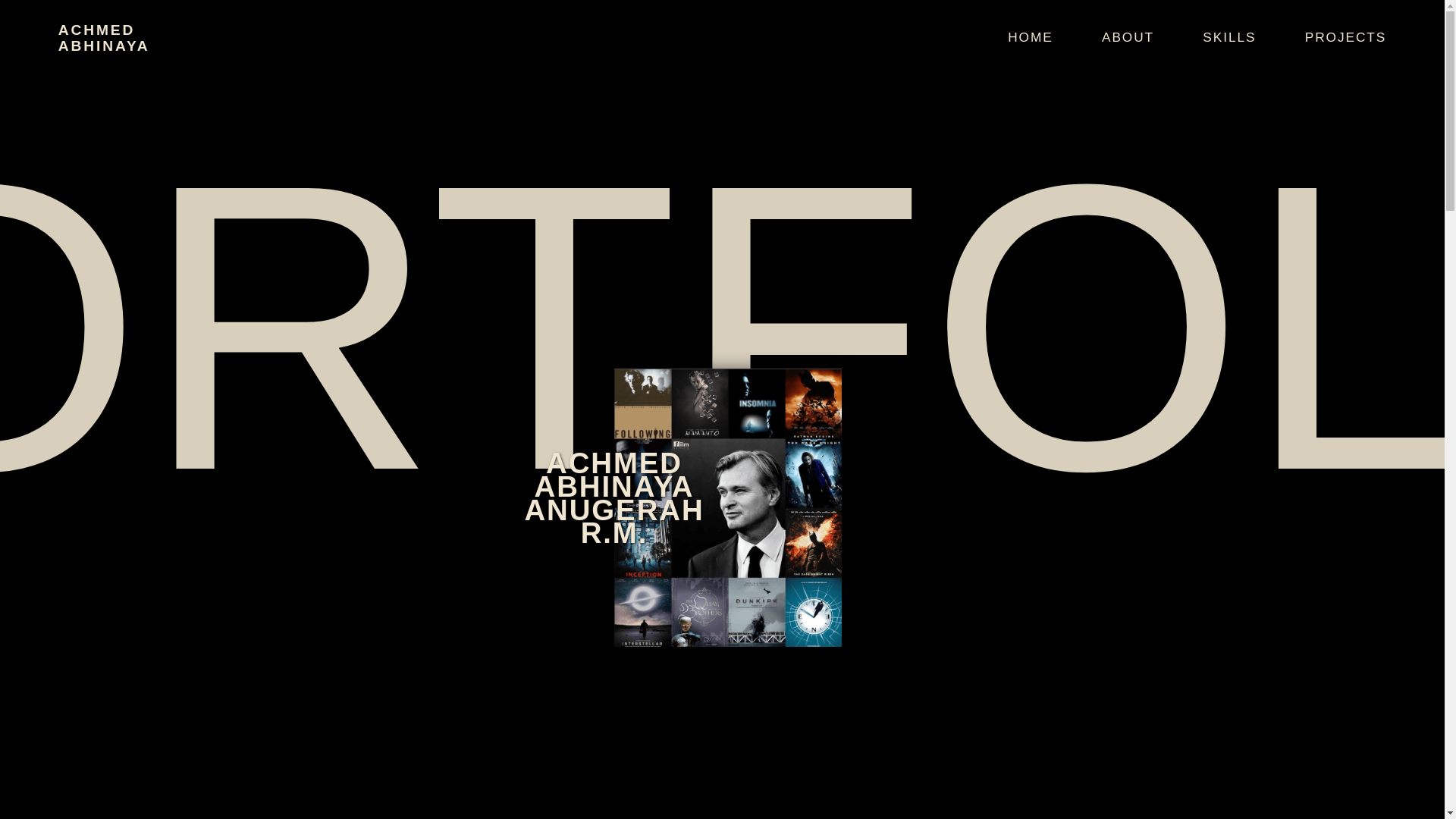 website screenshot of https://abhinaya.web.id/