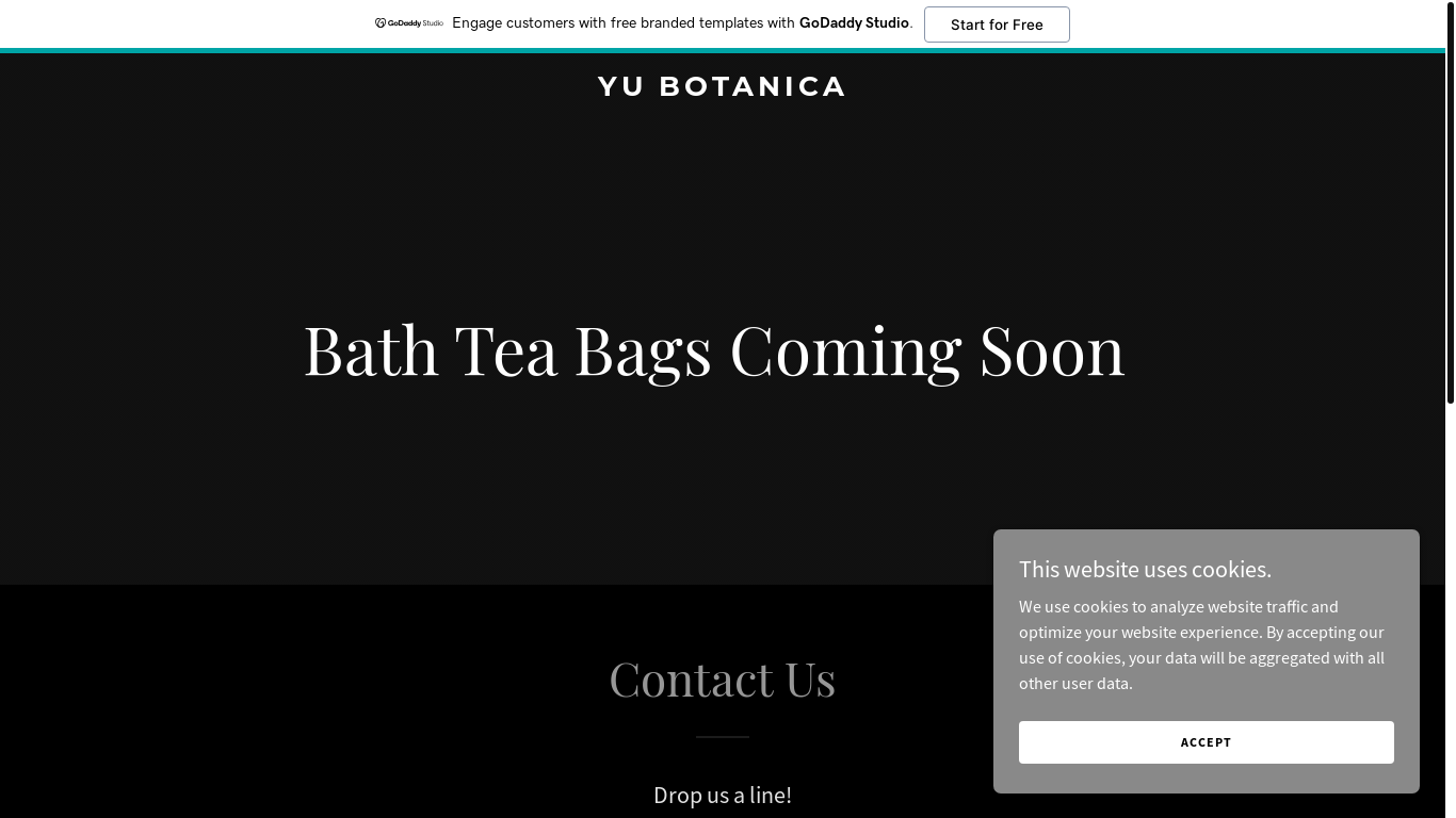 website screenshot of https://yubotanica.shop/