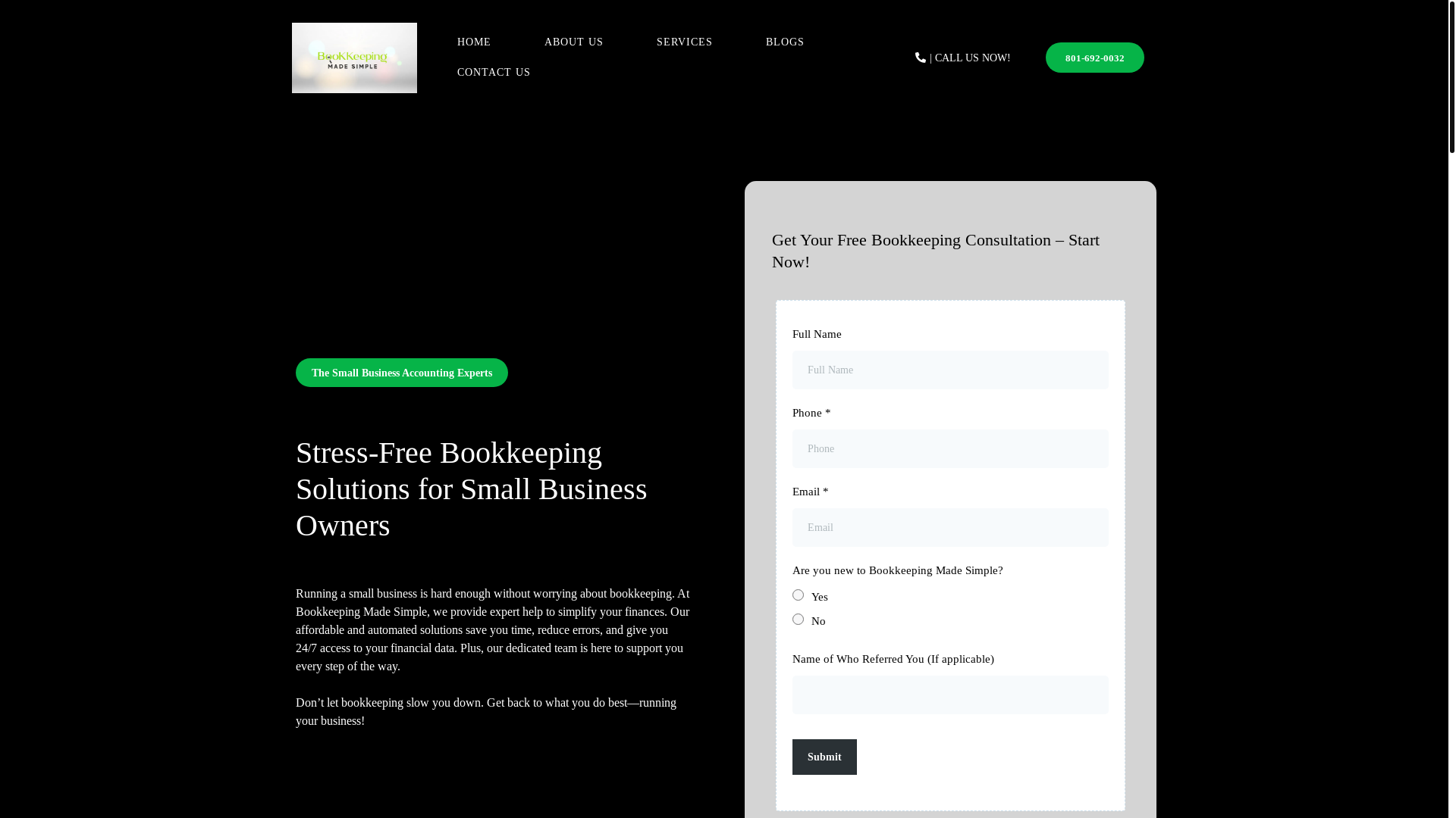 website screenshot of https://trymysimplebookkeepings.com/