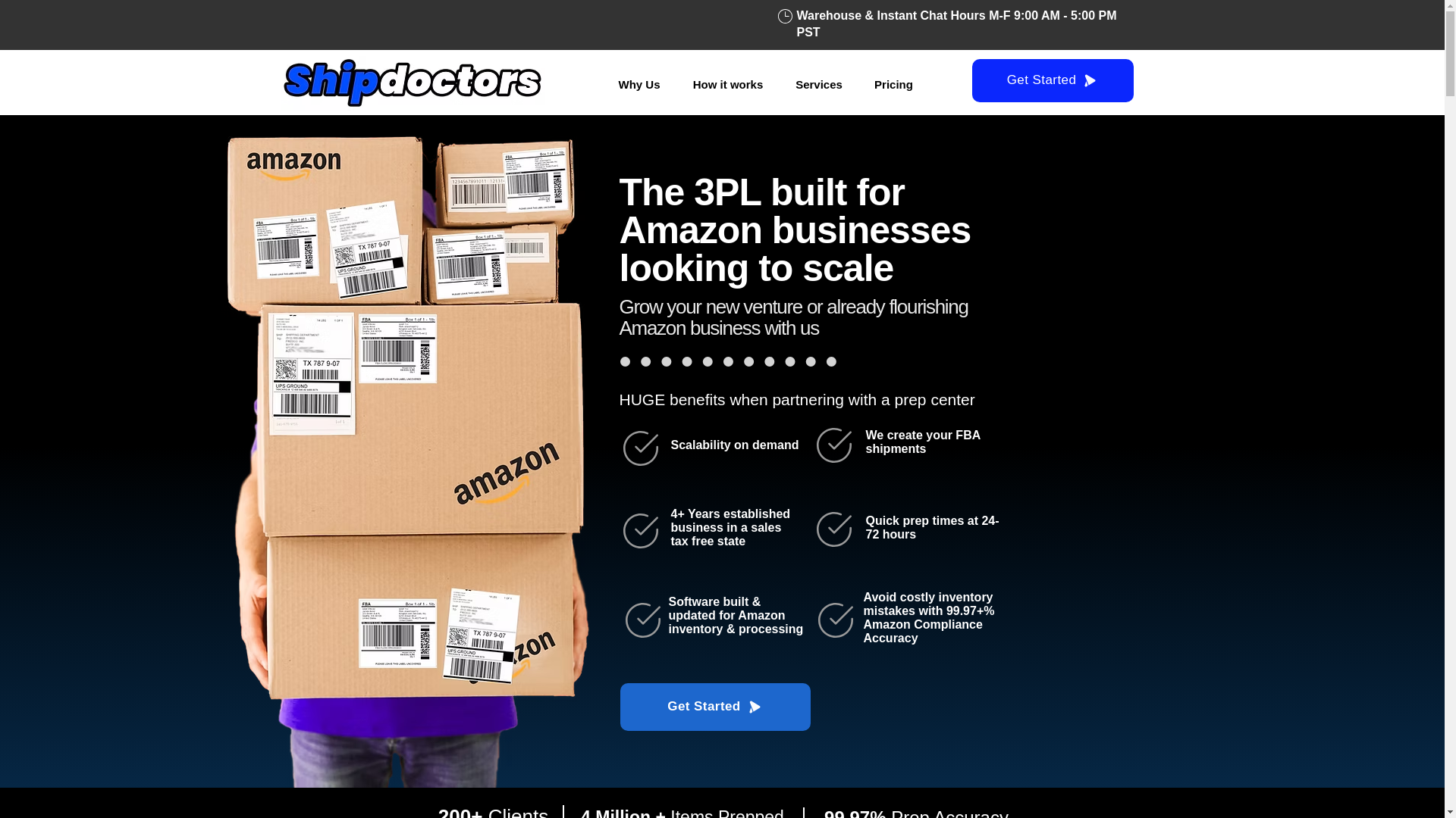 website screenshot of https://ship-doctors.com/