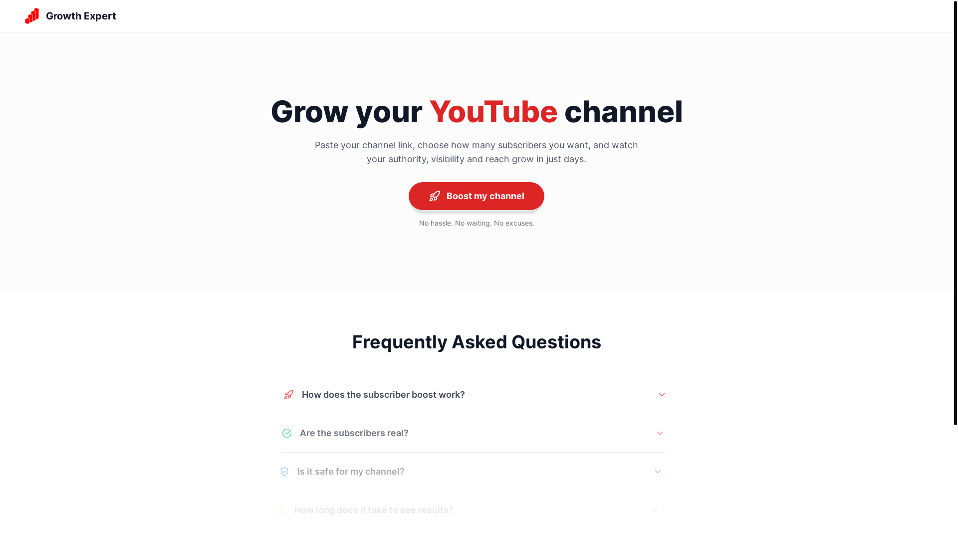 website screenshot of https://boostyourchannelyt.com/