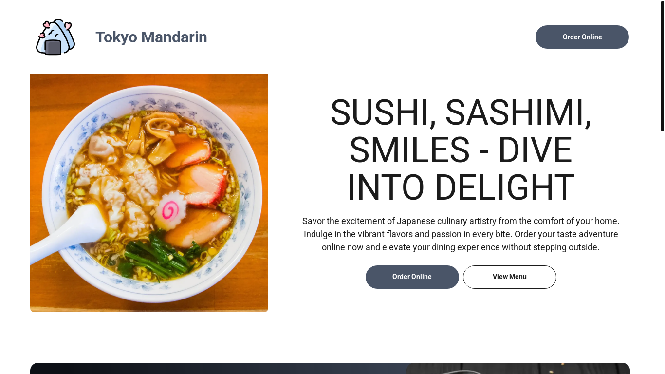 website screenshot of https://tokyomandarinmullicahill.com/