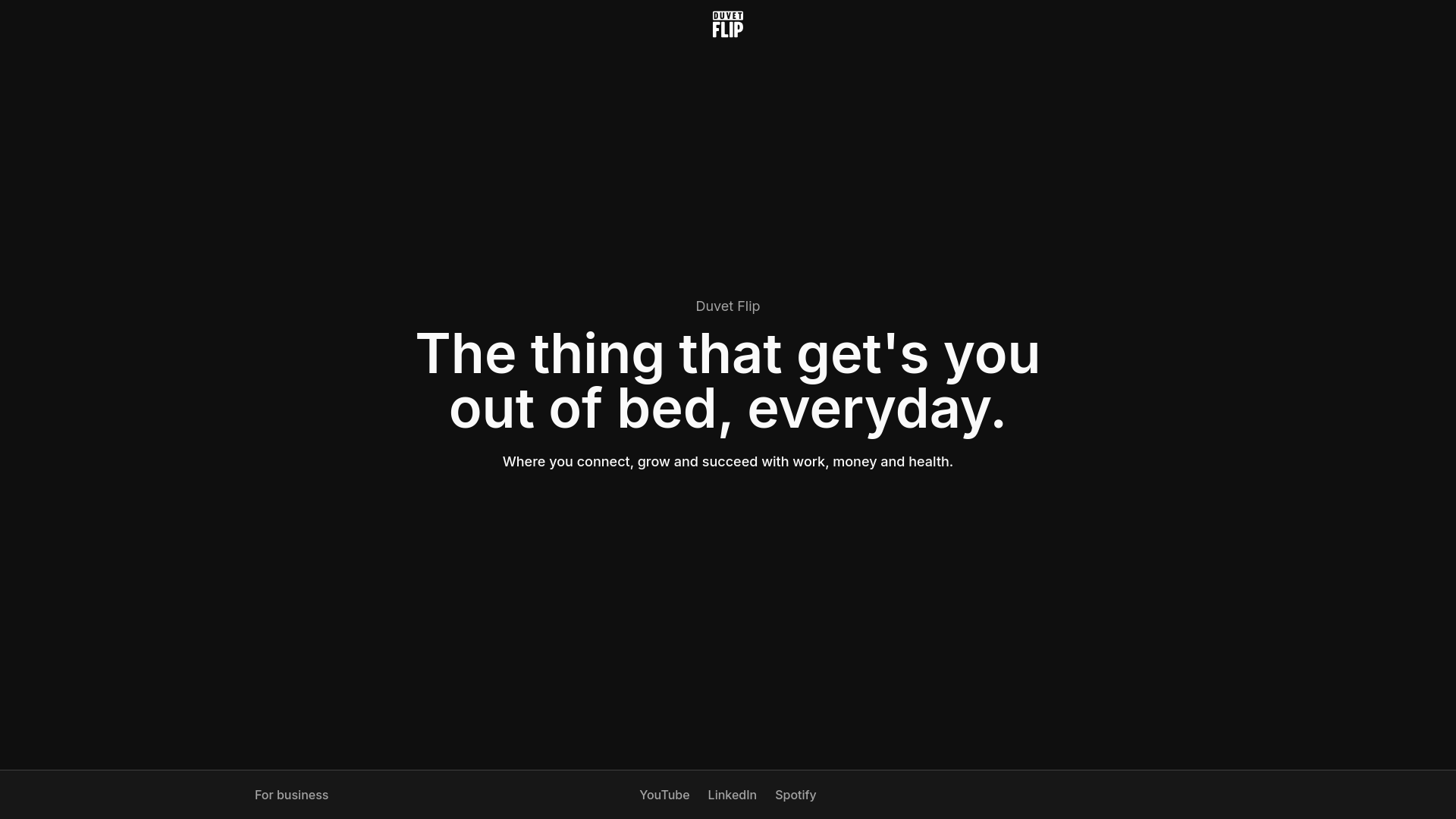 website screenshot of https://www.duvetflip.com/