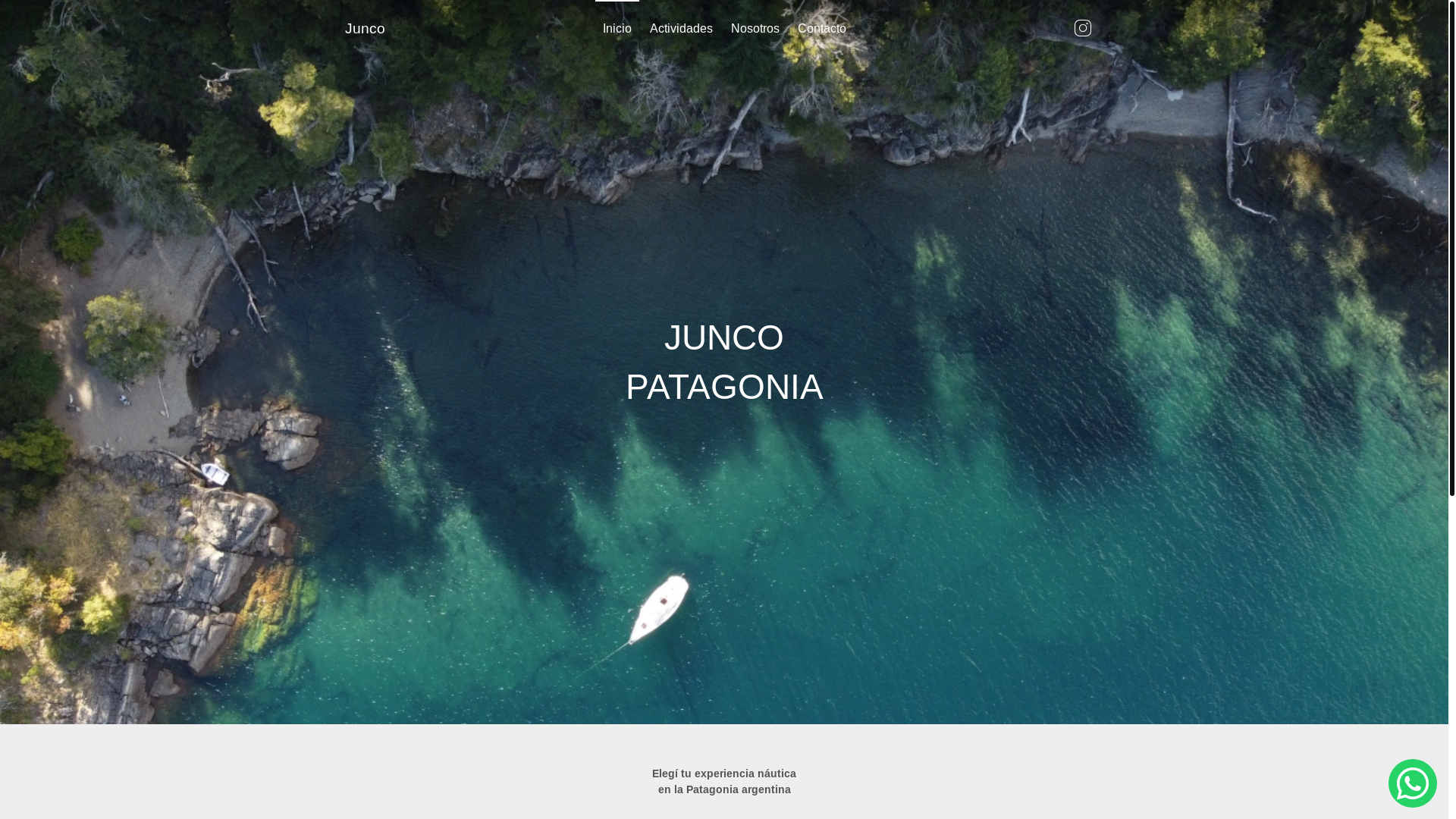 website screenshot of https://juncopatagonia.com.ar/