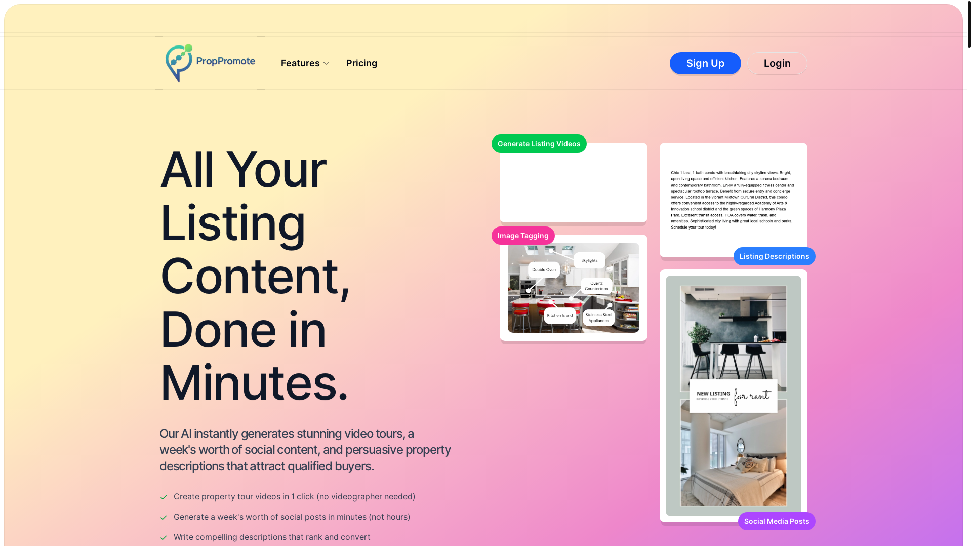 website screenshot of https://proppromote.net/
