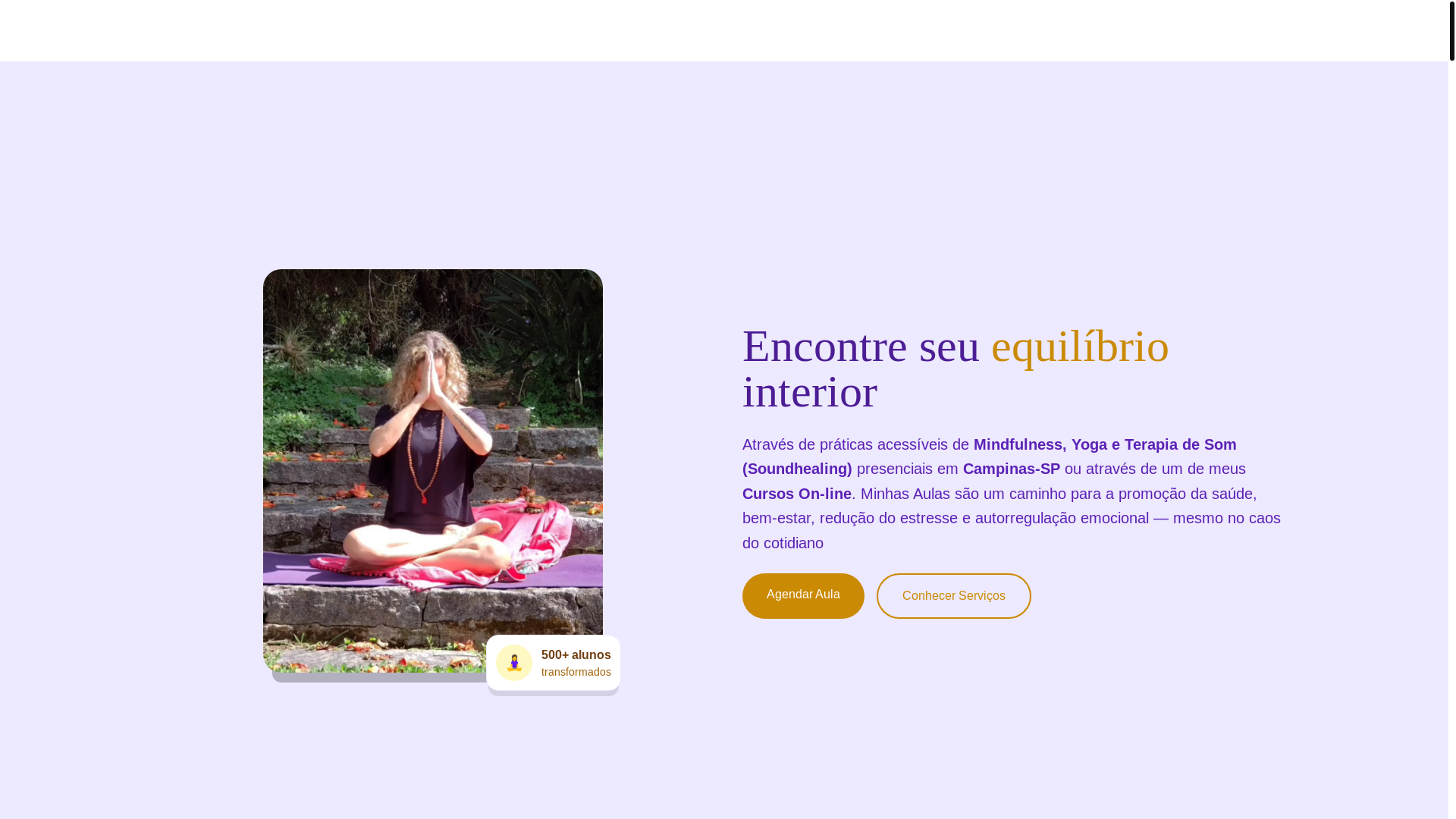 website screenshot of https://marceladaher.com.br/