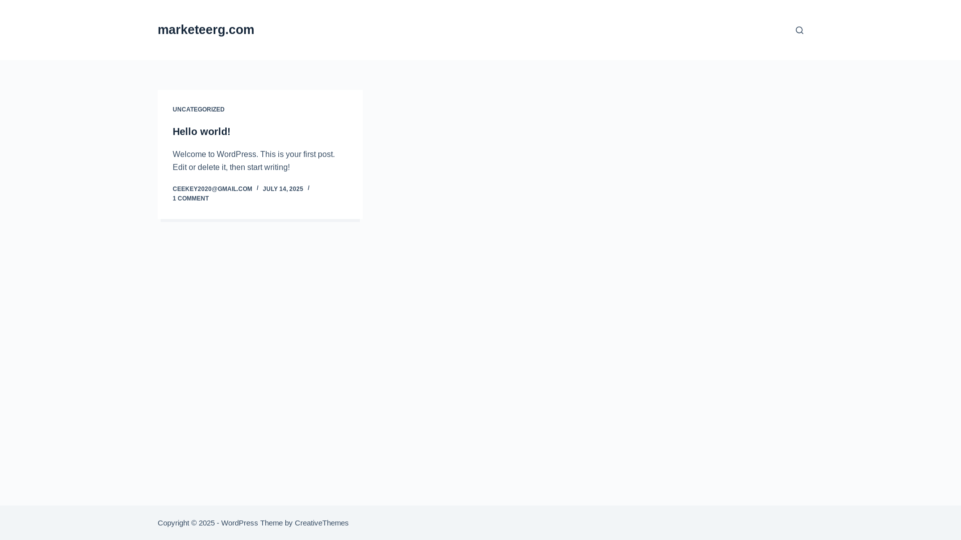 website screenshot of https://marketeerg.com/