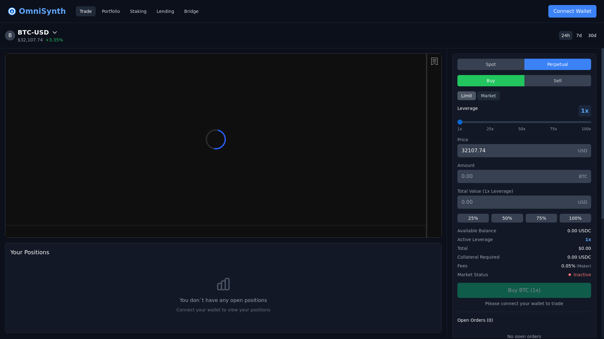 website screenshot of https://omnisynth-aptos.pages.dev/