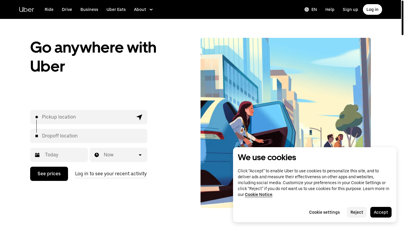 website screenshot of https://uber@uber.com/