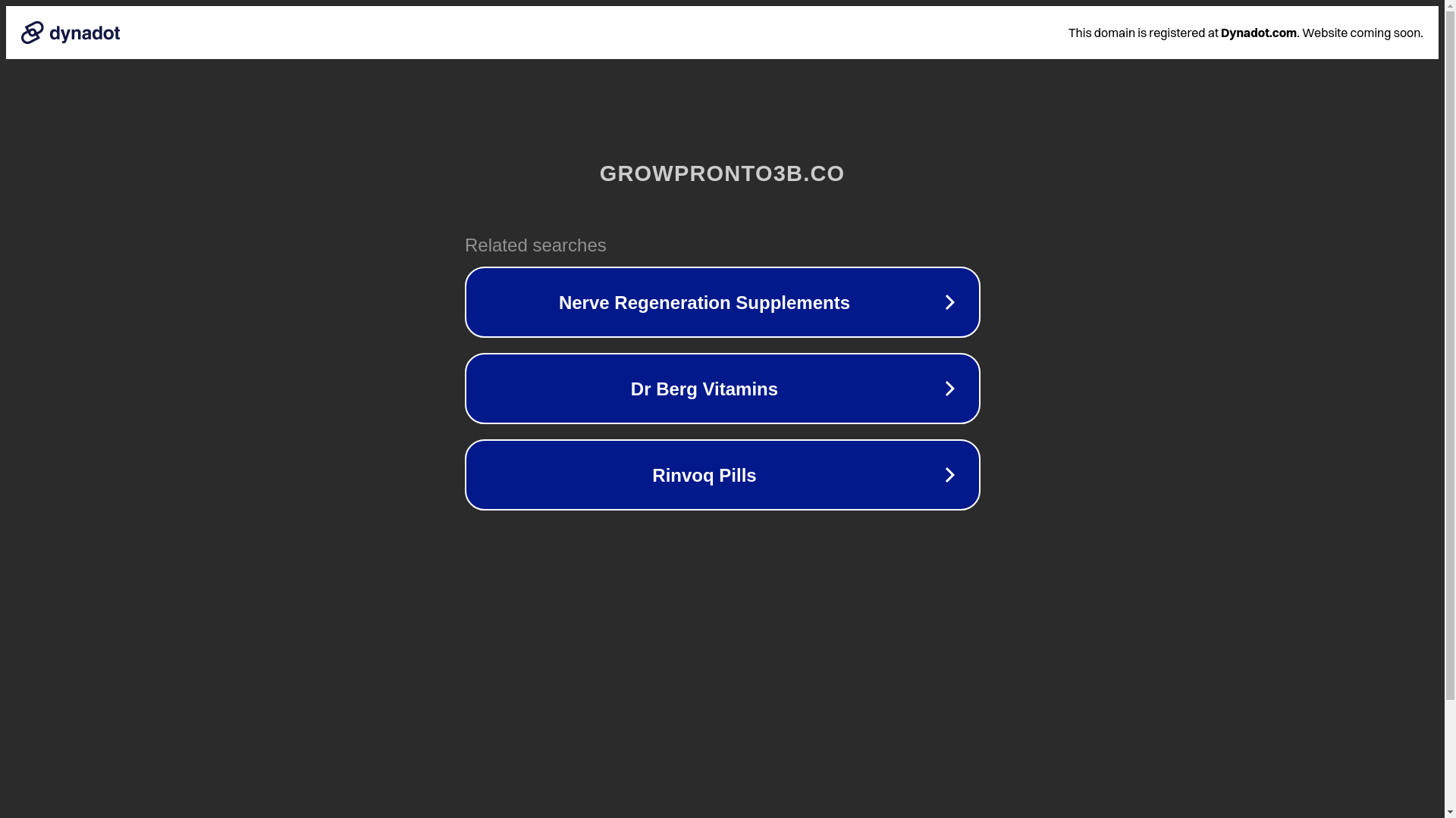 website screenshot of https://growpronto3b.co/