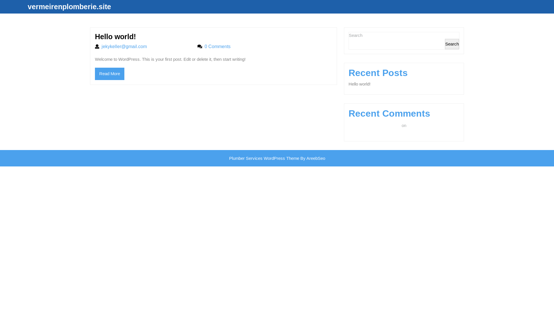 website screenshot of https://vermeirenplomberie.site/