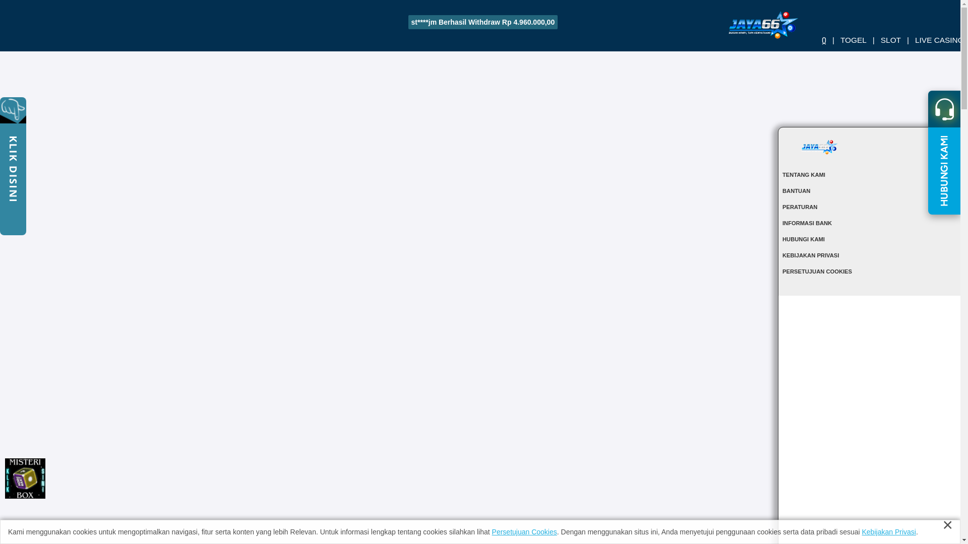 website screenshot of https://jaya66.ink/