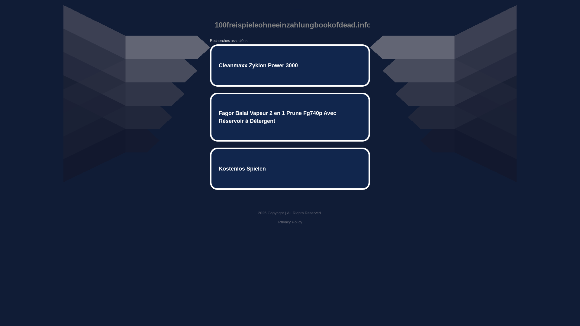 website screenshot of https://100freispieleohneeinzahlungbookofdead.info/