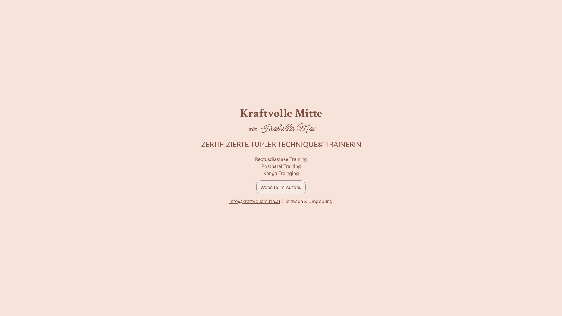 website screenshot of https://kraftvollemitte.at/