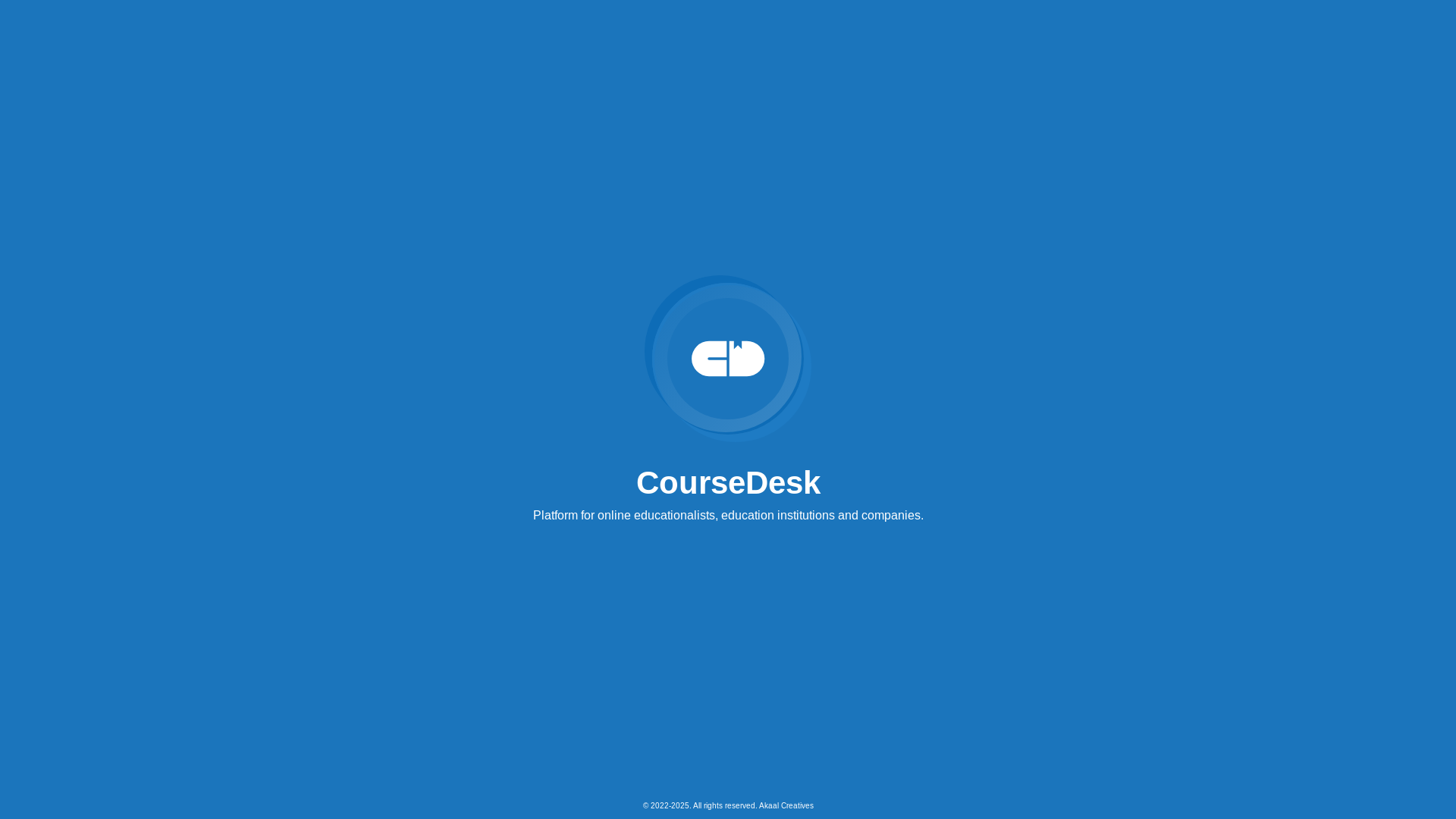 website screenshot of https://coursedesk.pages.dev/