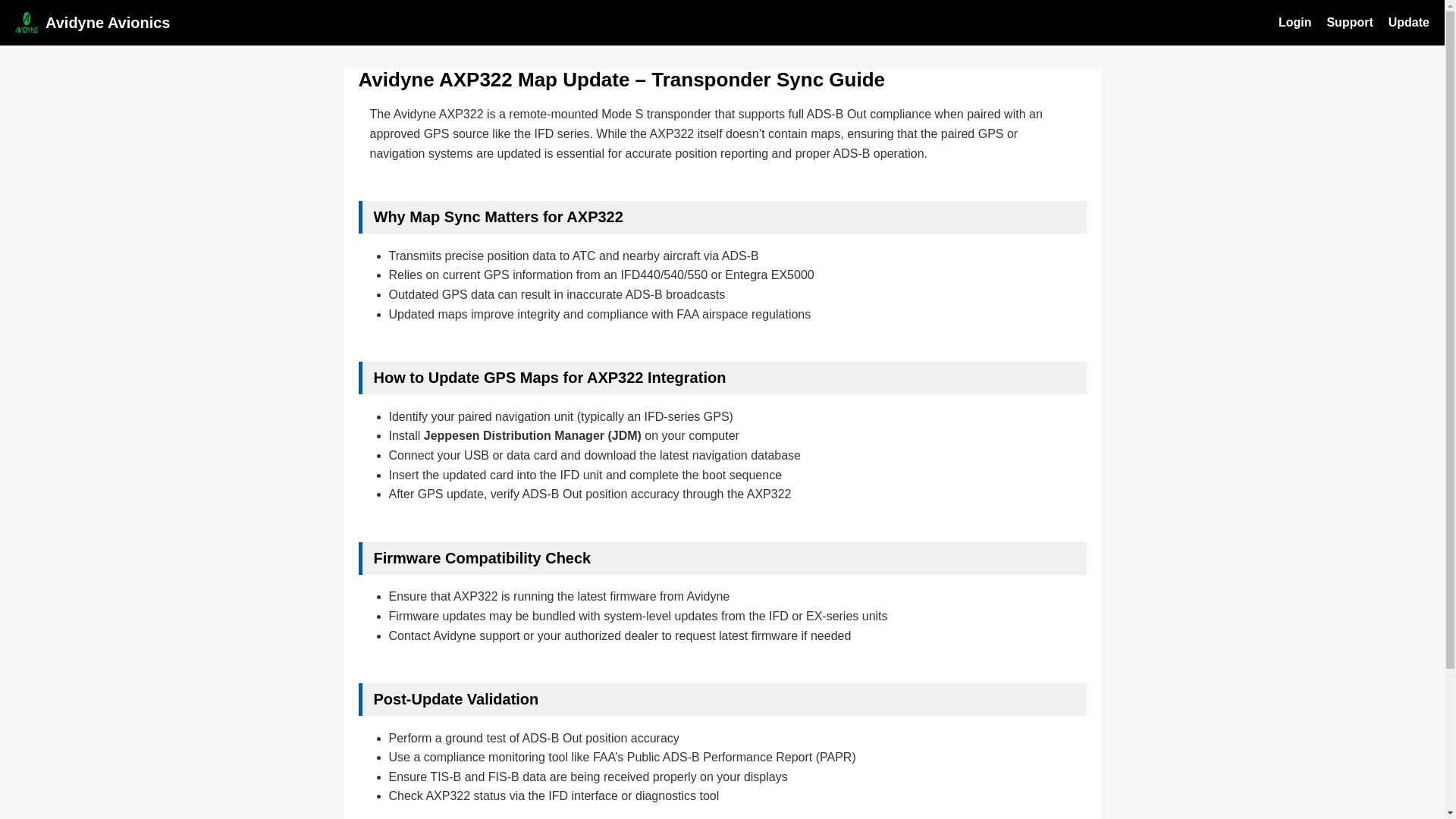website screenshot of https://avidyne-axp322.pages.dev/