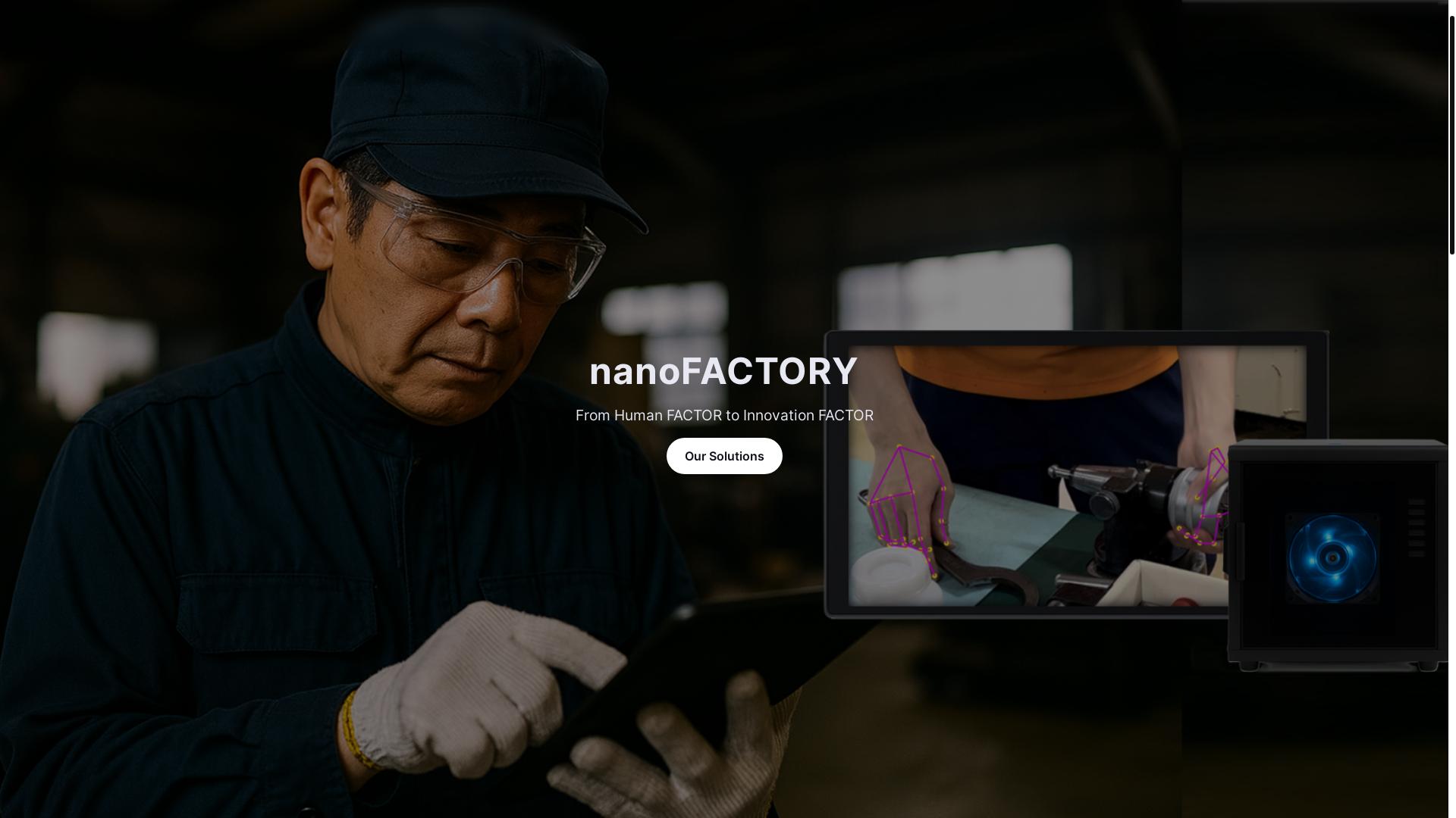 website screenshot of https://nano-factory.net/