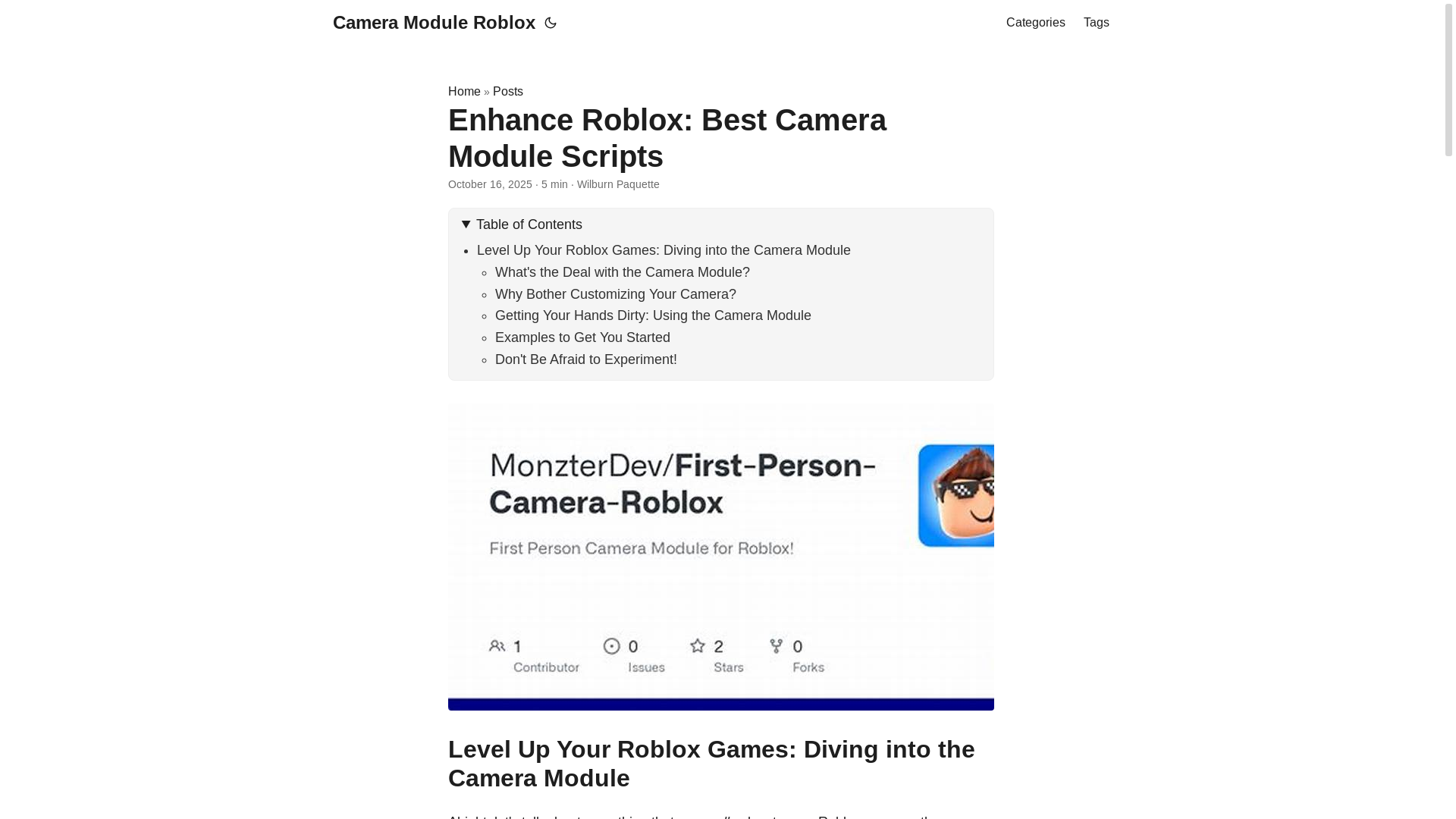 website screenshot of https://camera-module-roblox.pages.dev/