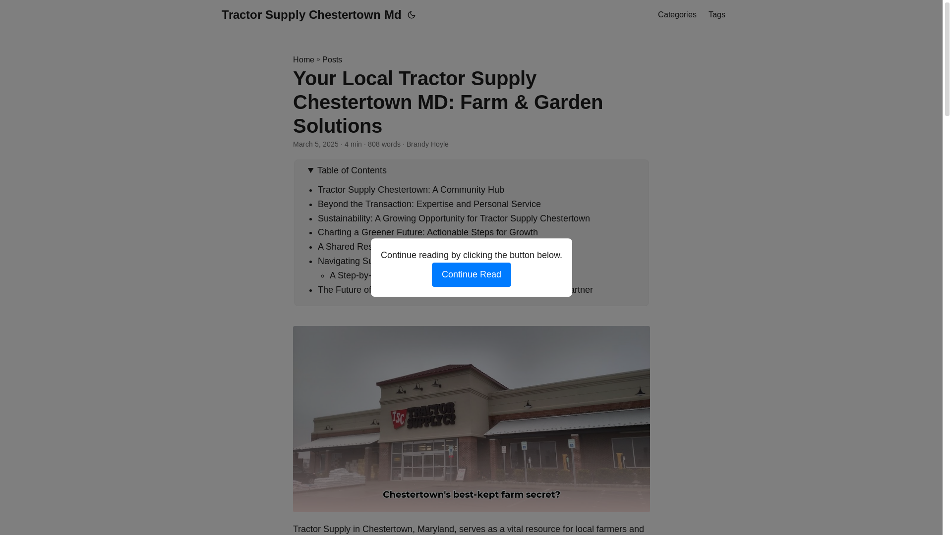 website screenshot of https://tractor-supply-chestertown-md.pages.dev/