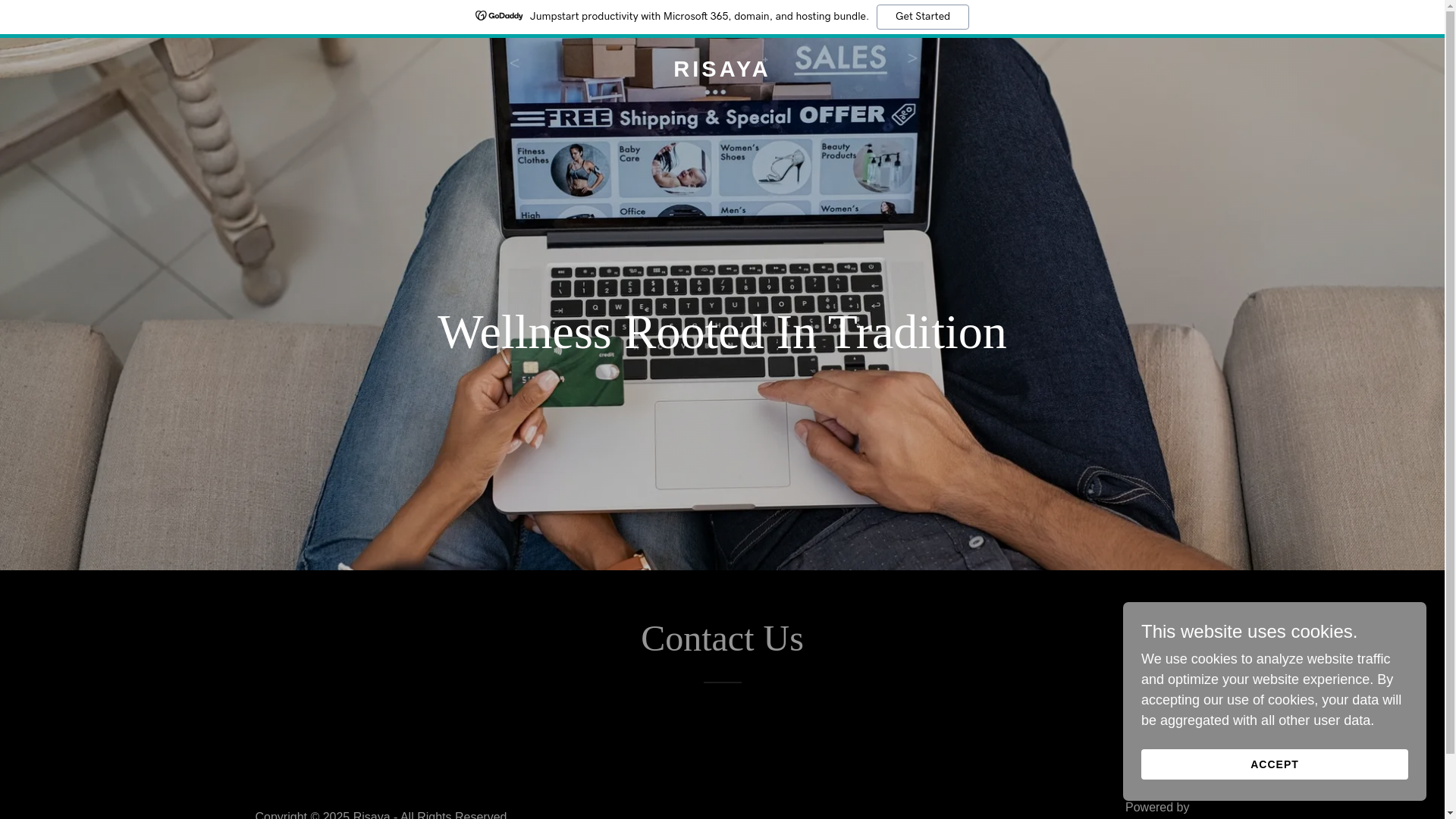 website screenshot of https://risaya.co/