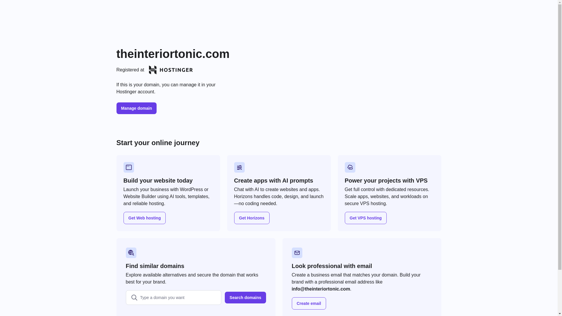 website screenshot of https://theinteriortonic.com/