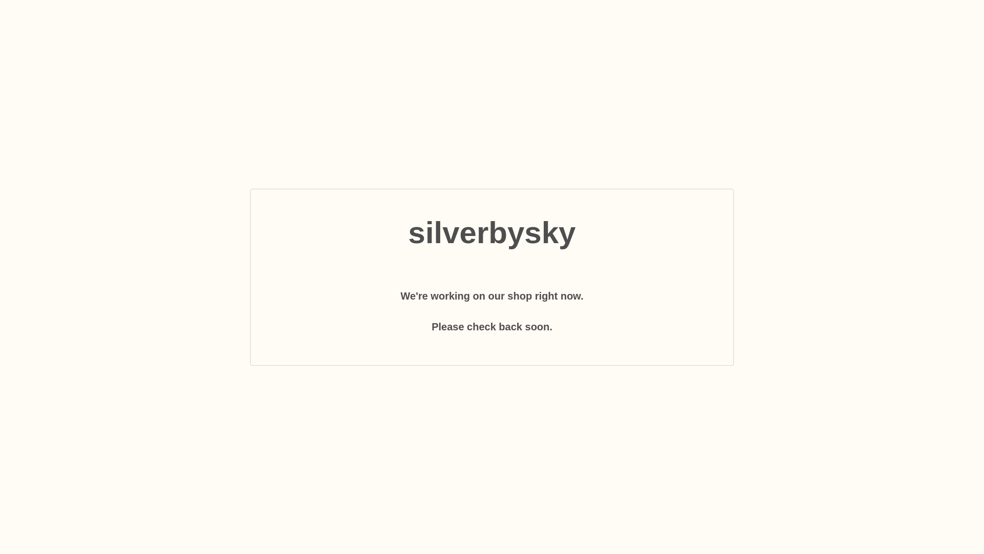 website screenshot of https://silverbysky.com/