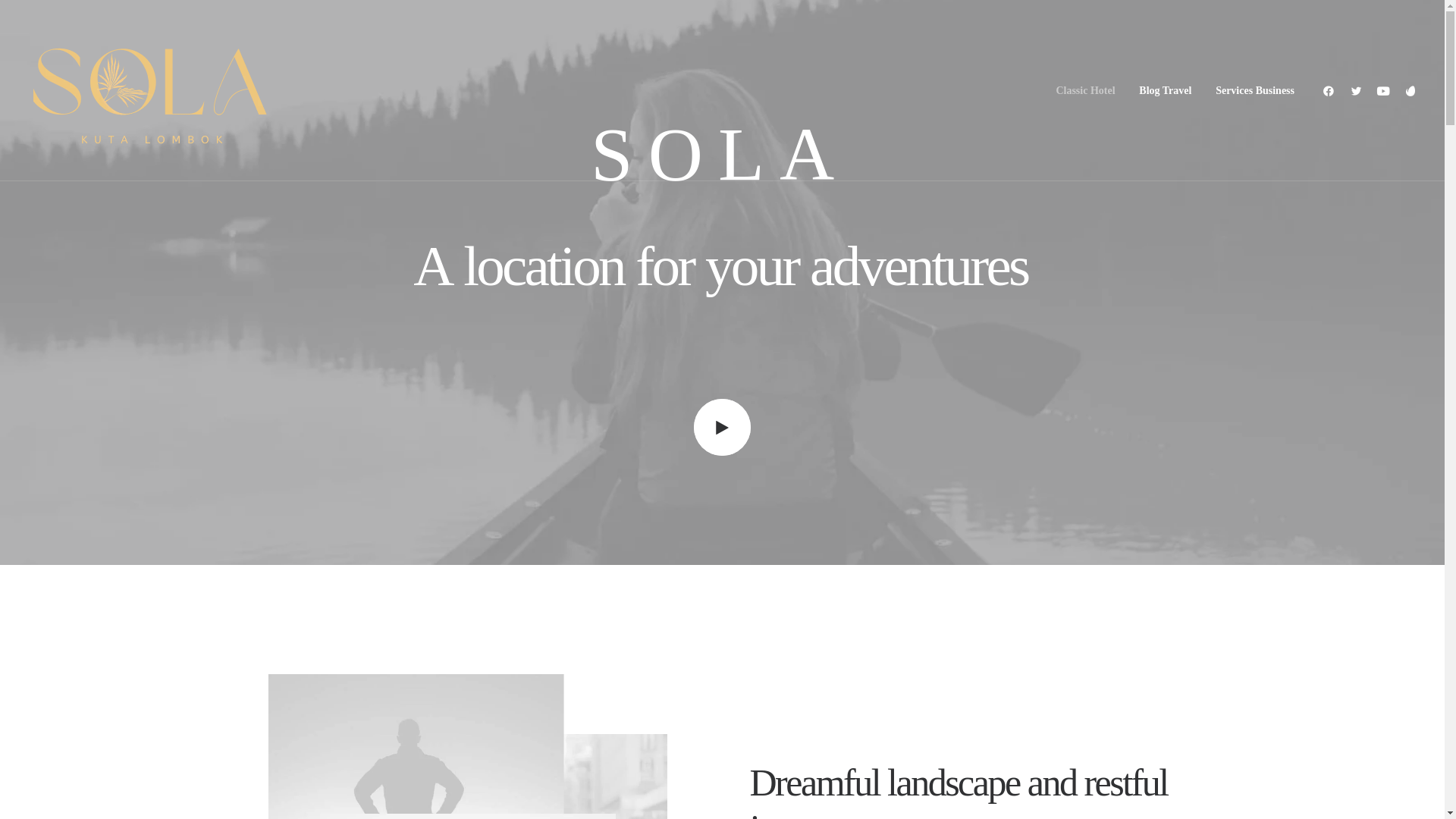 website screenshot of https://sola-lombok.com/