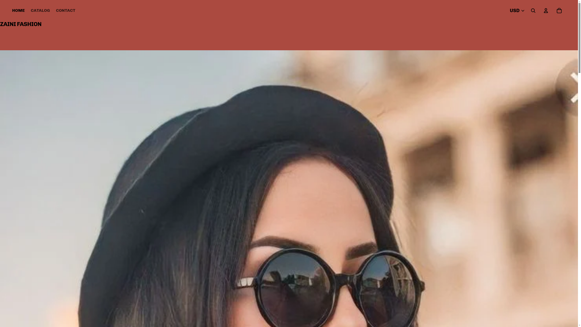 website screenshot of https://zainis.shop/