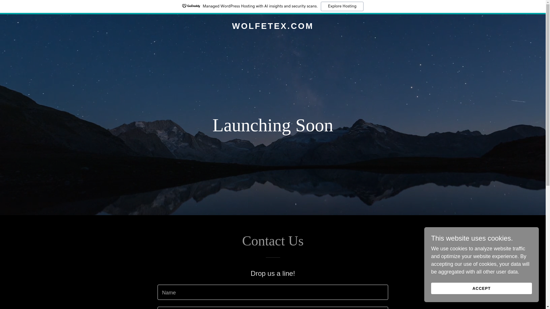 website screenshot of https://wolfetex.com/