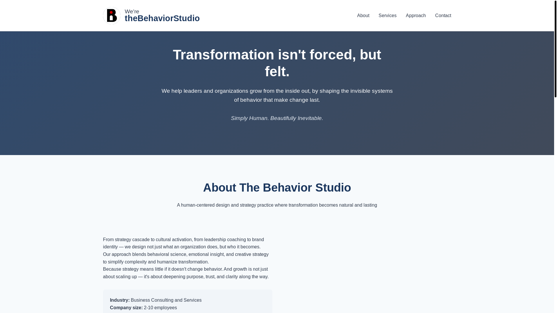 website screenshot of https://behaviorstudio.pages.dev/