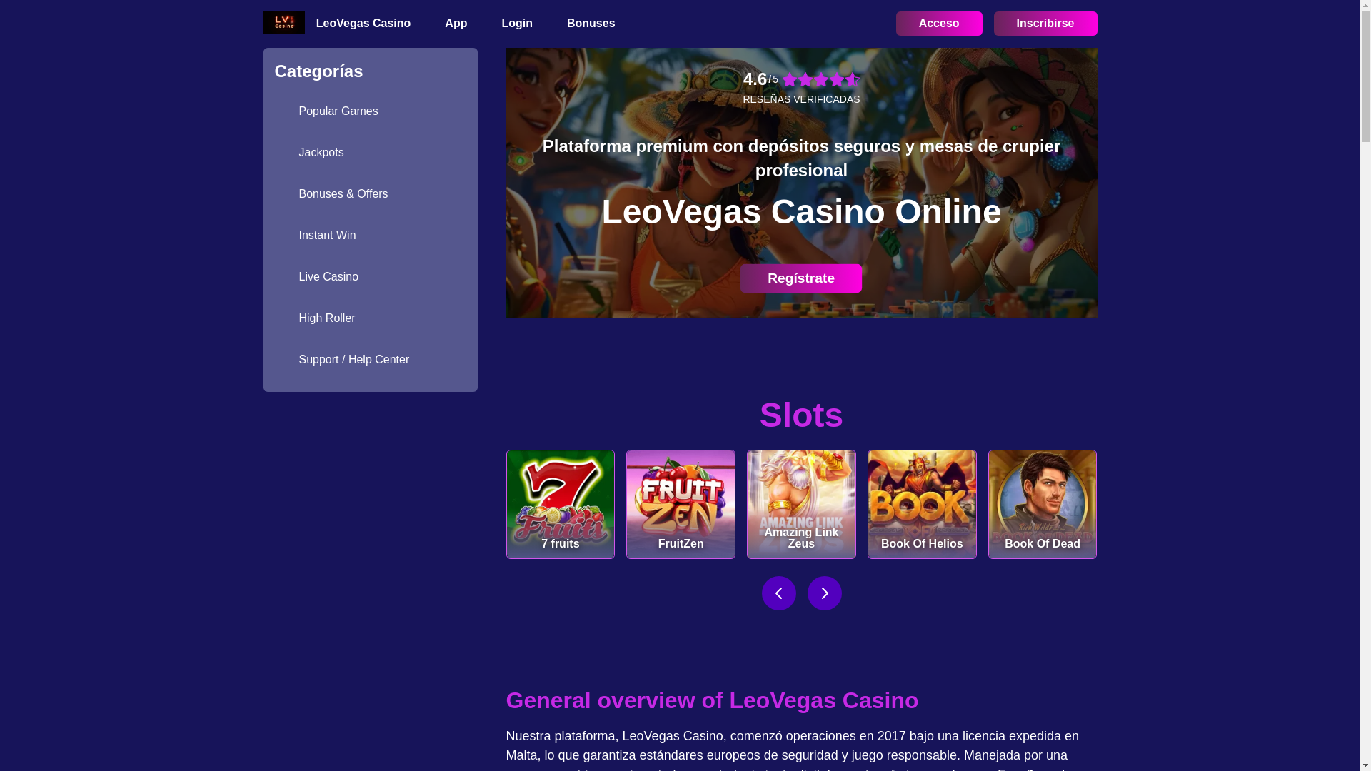 website screenshot of https://casinoleovegasspain-com.pages.dev/