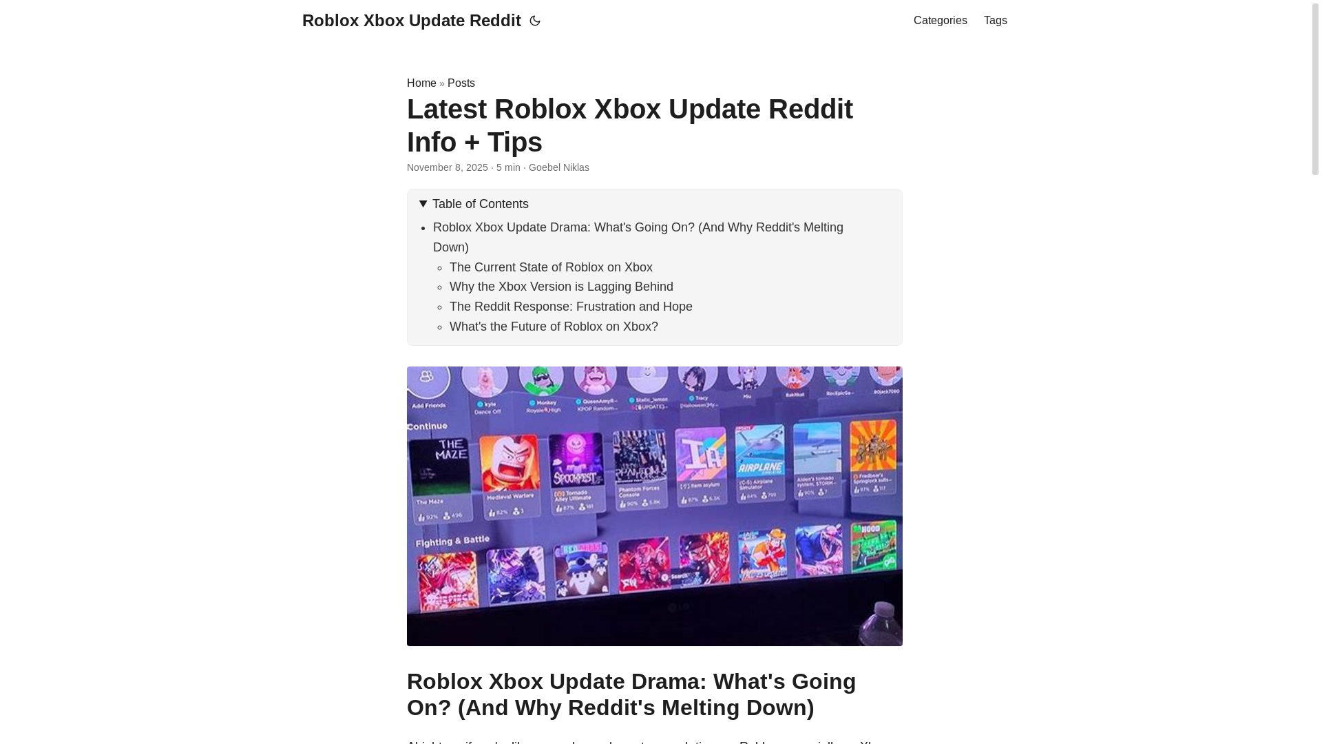 website screenshot of https://roblox-xbox-update-reddit.pages.dev/