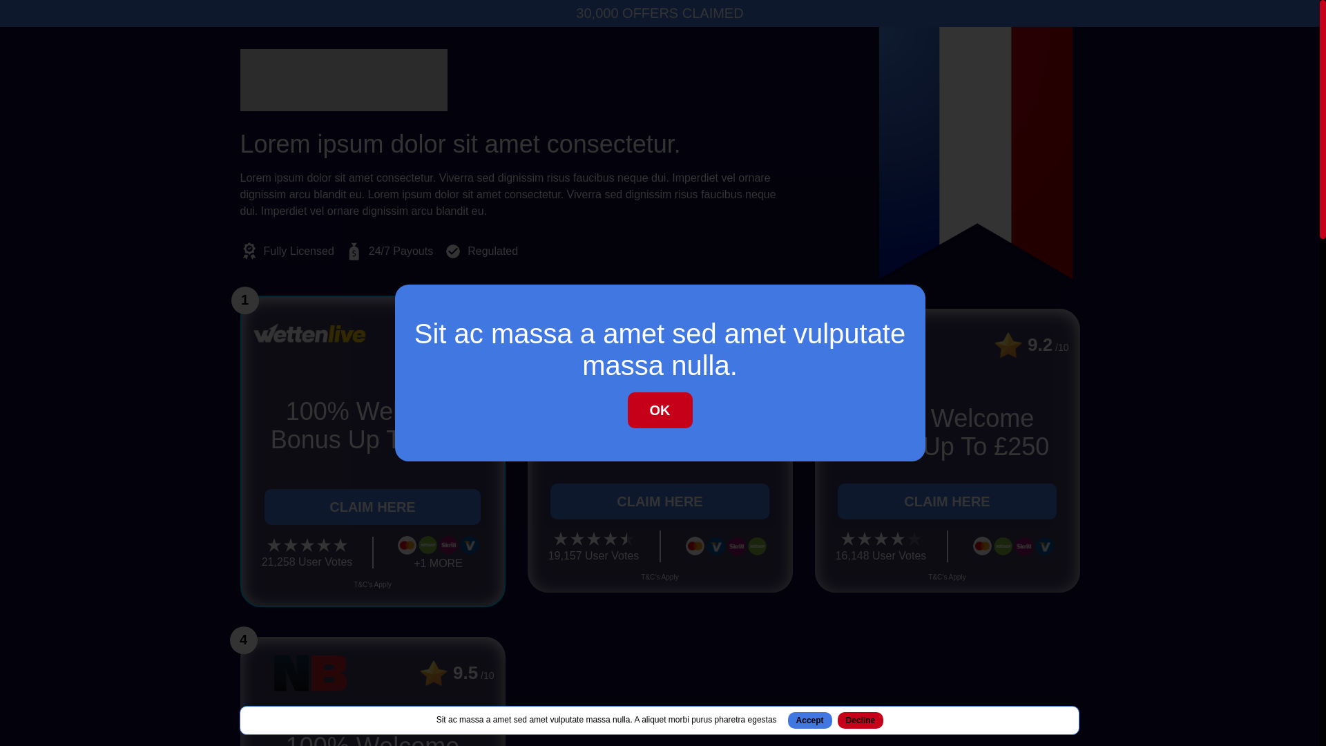 website screenshot of https://topfrcasinoenfrancais.com/