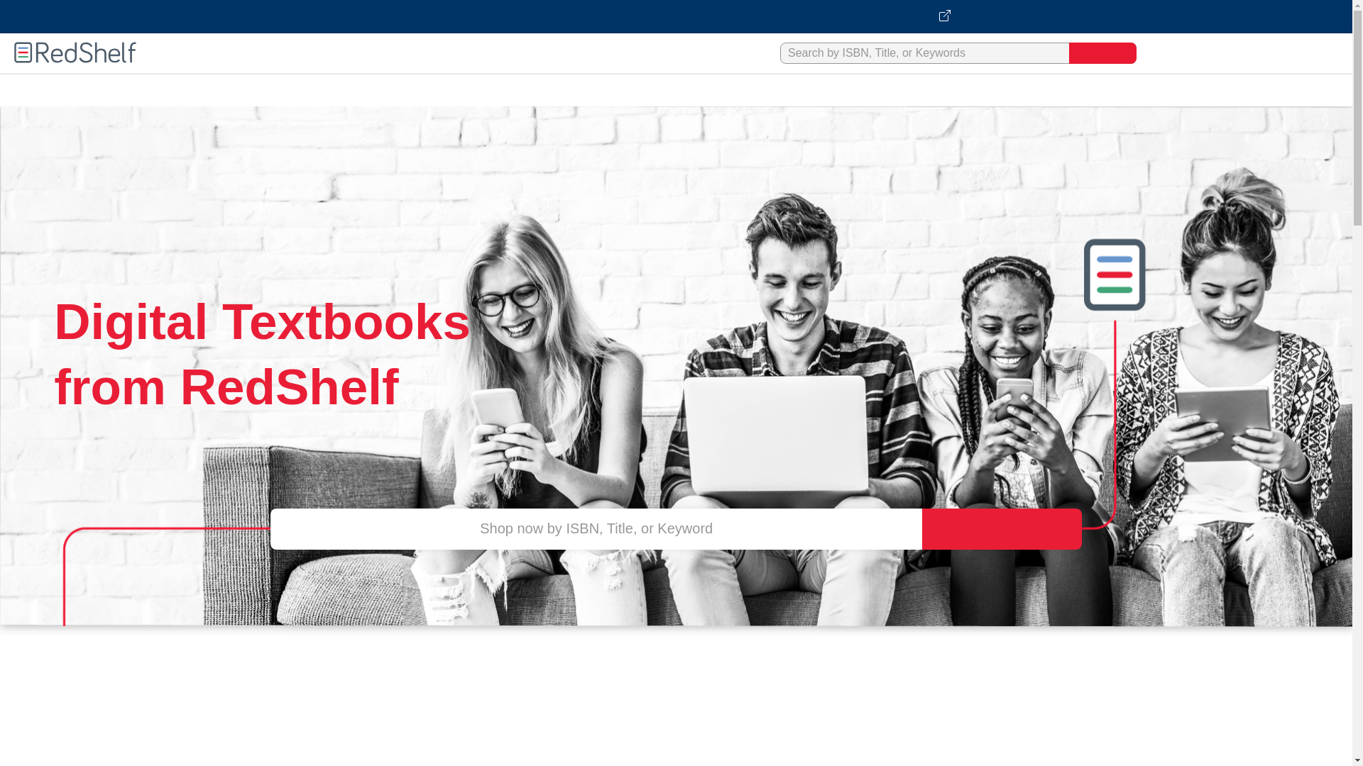 website screenshot of https://redshelf.com/