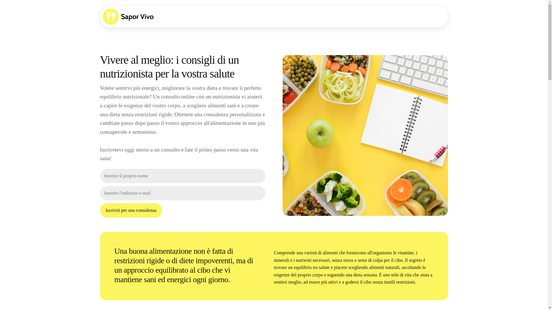 website screenshot of https://saporvivozone.info/
