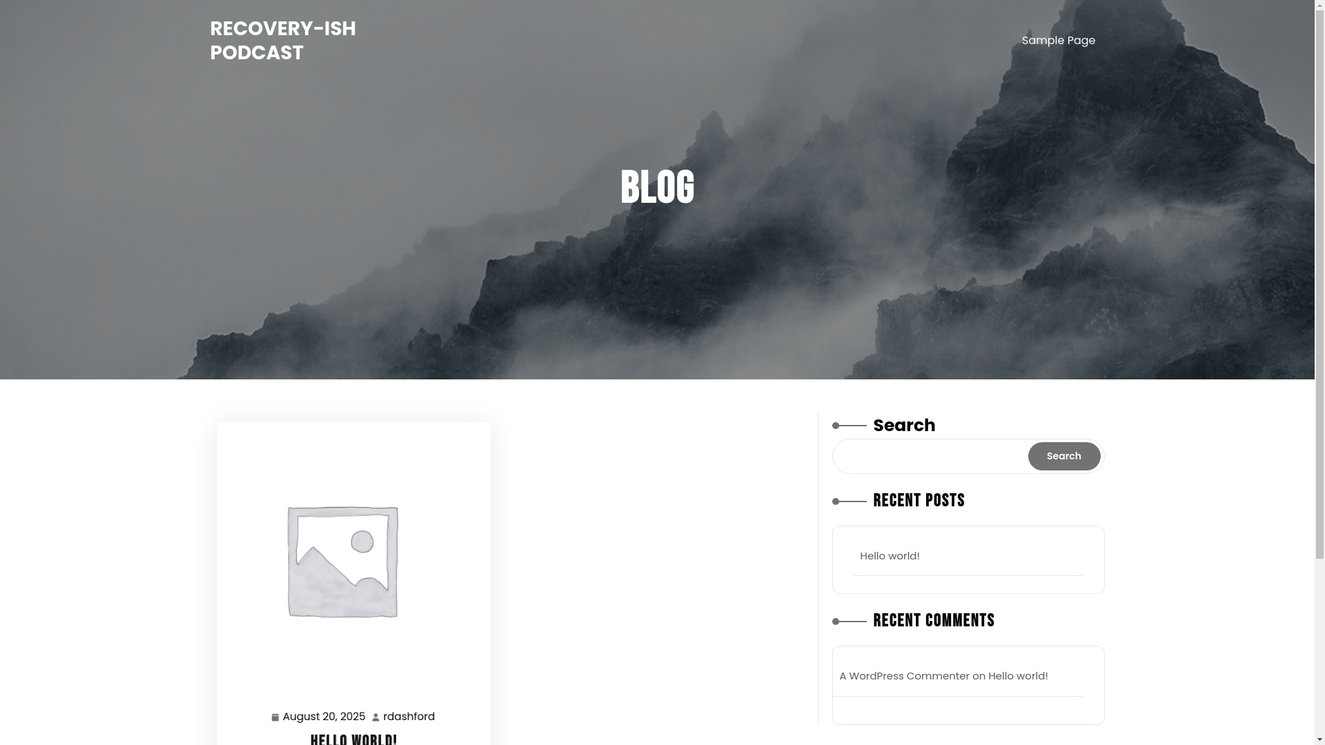 website screenshot of https://recoveryish.com/